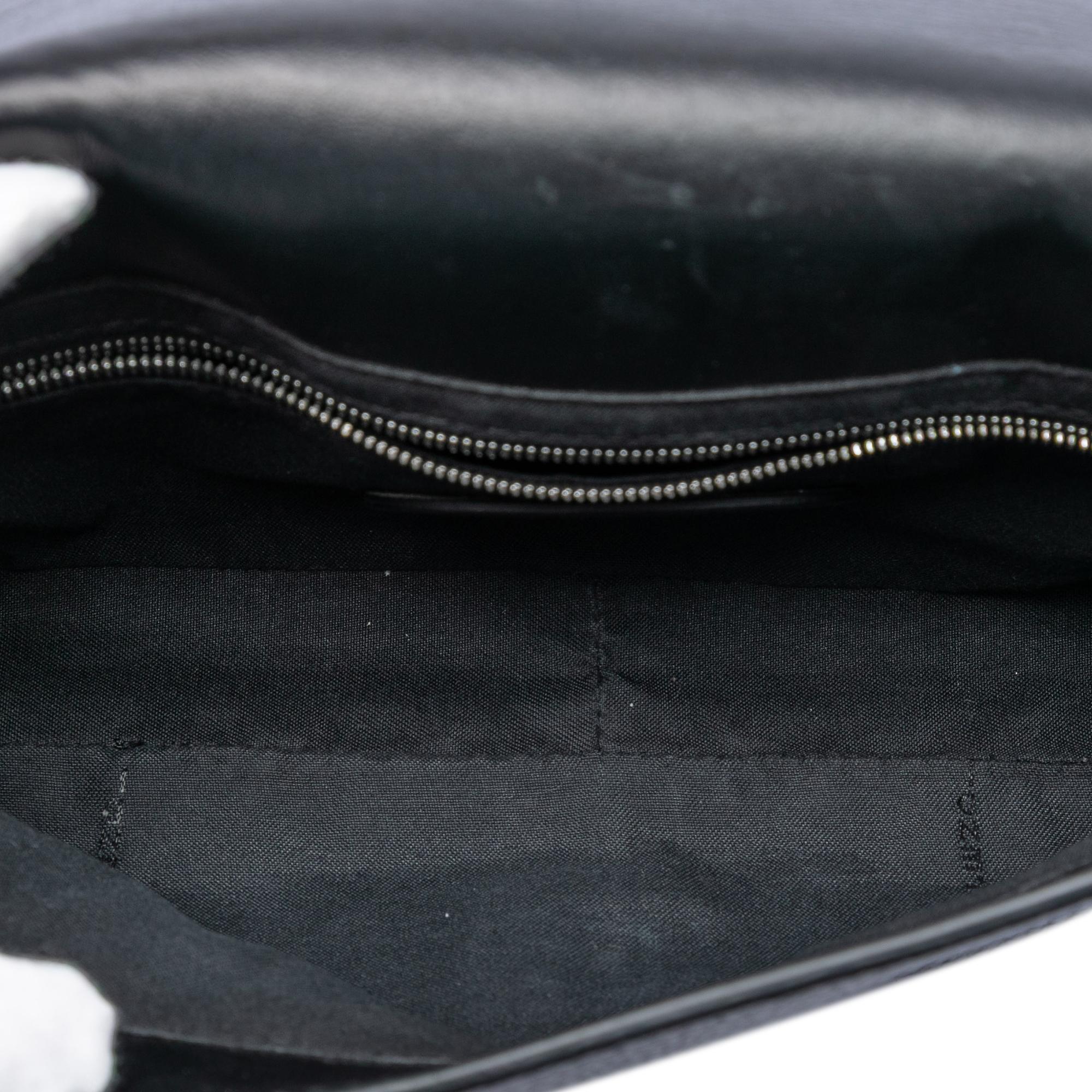 Fendi Leather Selleria Convertible Baguette Satchel