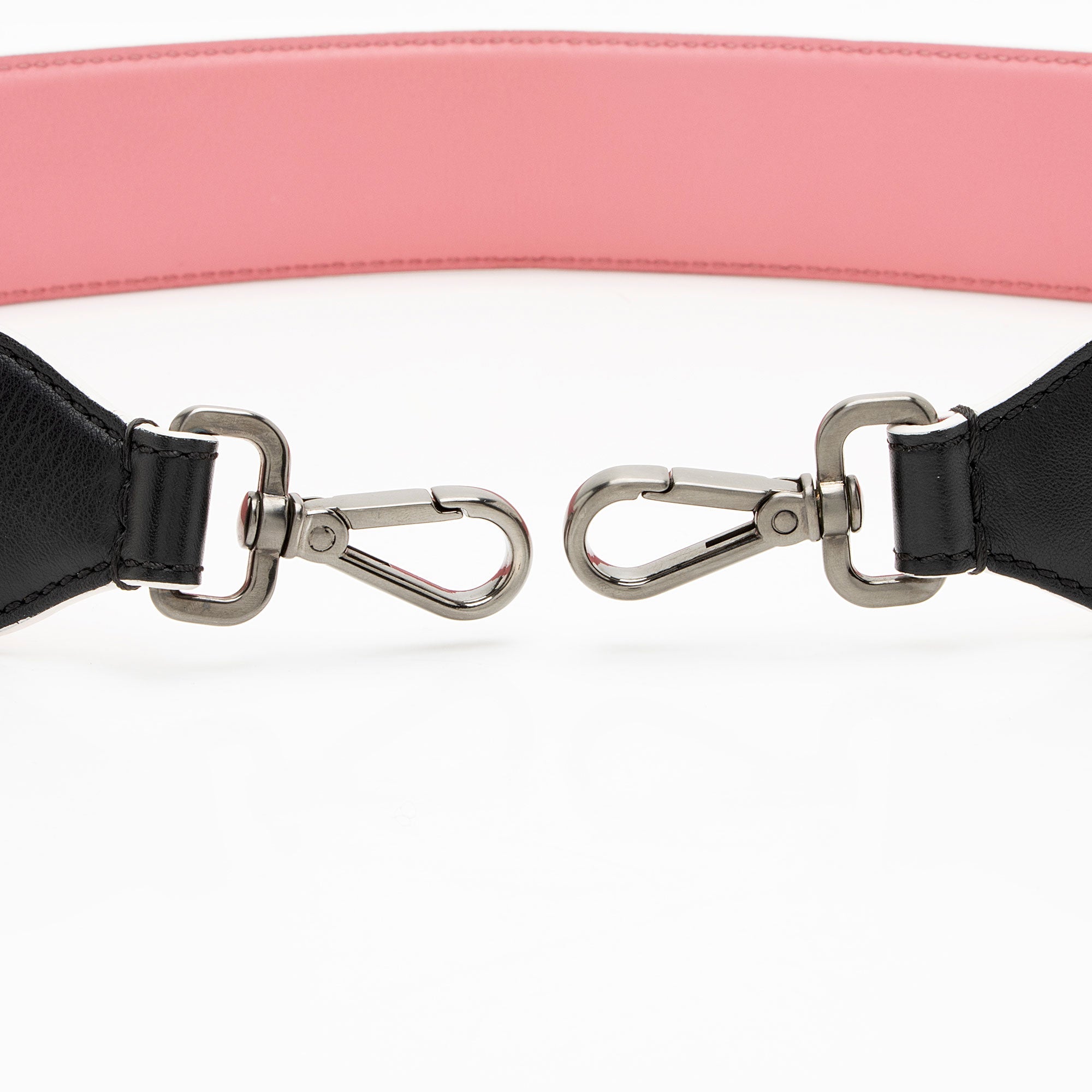 Fendi Leather Studded Fun Fair Strap You Shoulder Strap