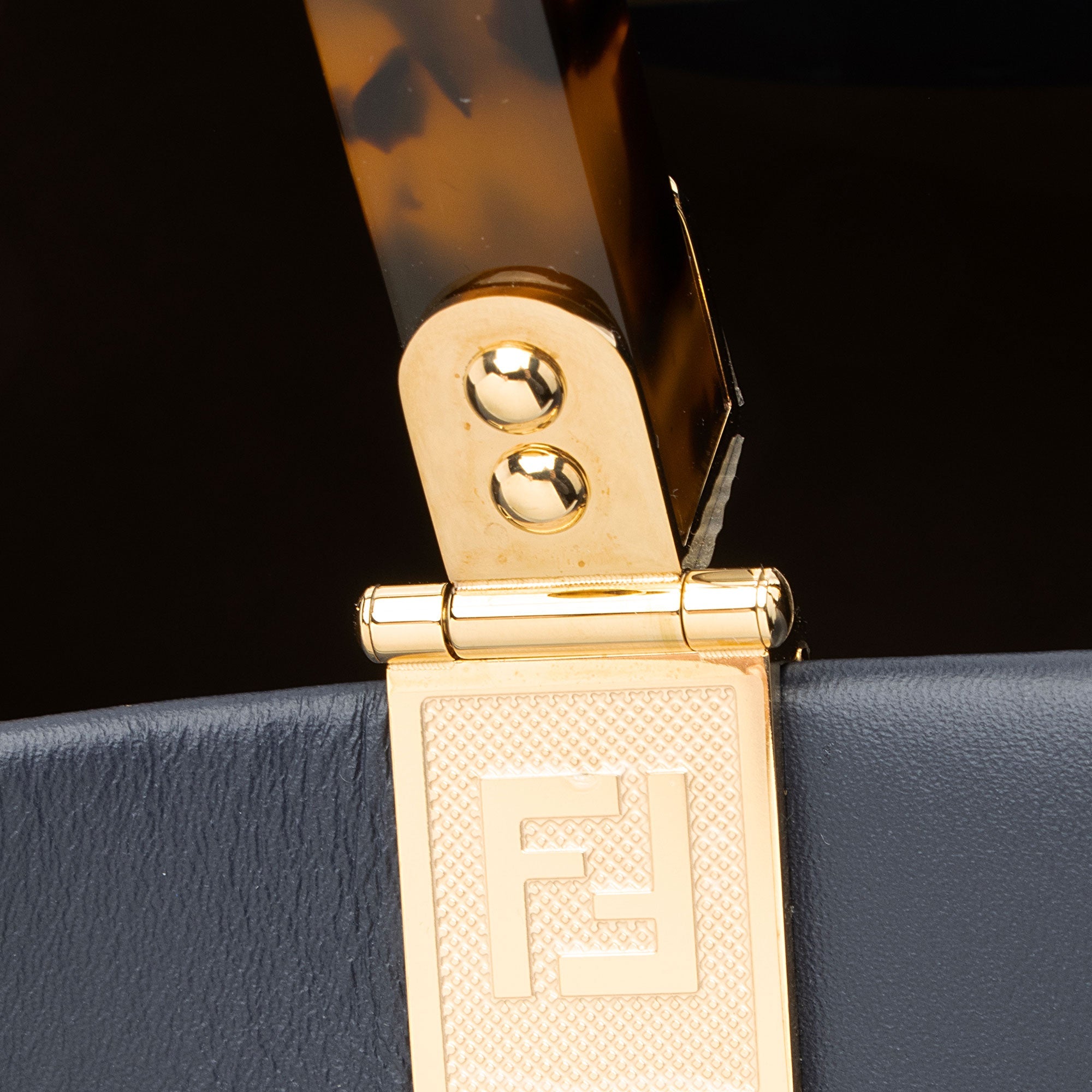 Fendi Leather Sunshine Medium Shopper Tote