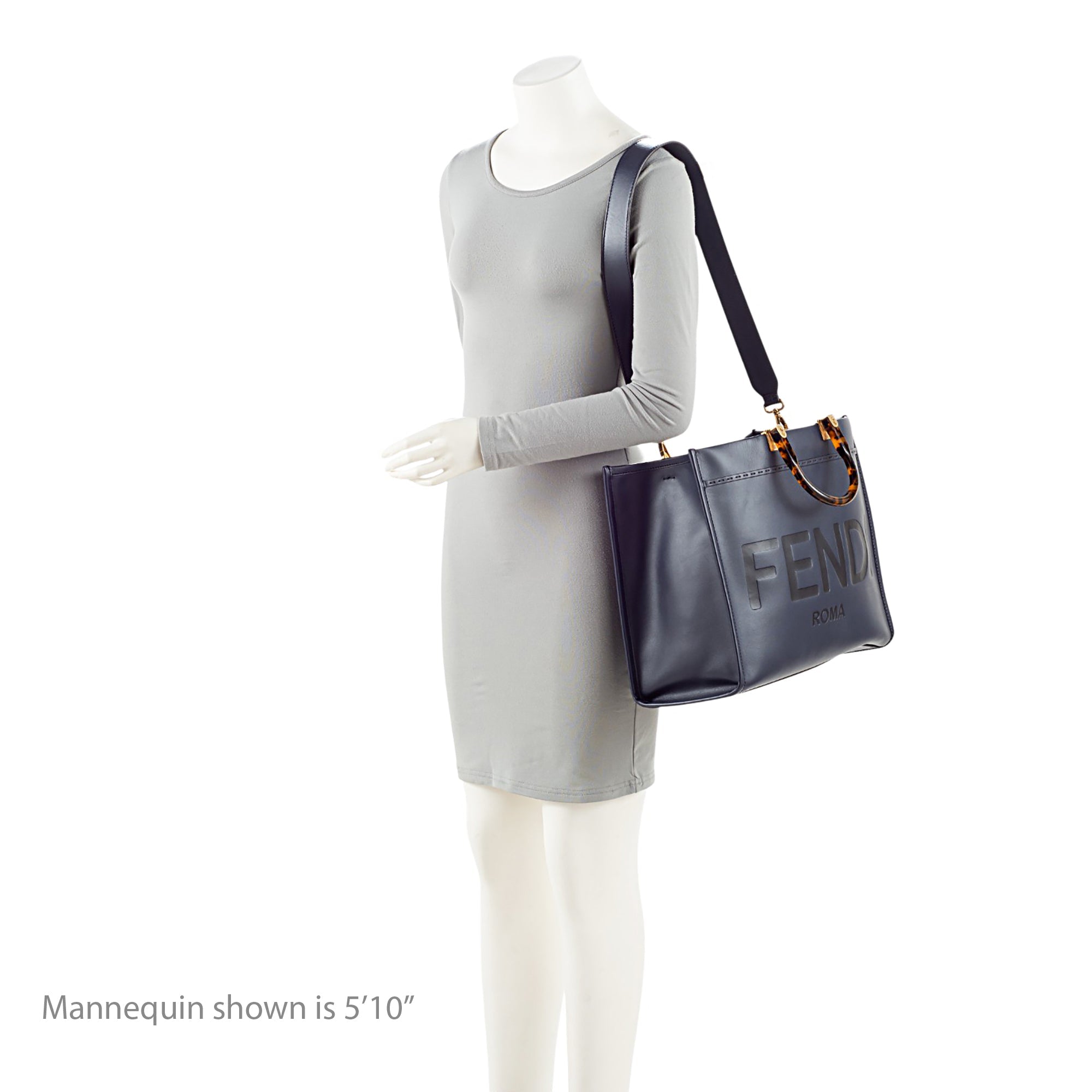 Fendi Leather Sunshine Medium Shopper Tote