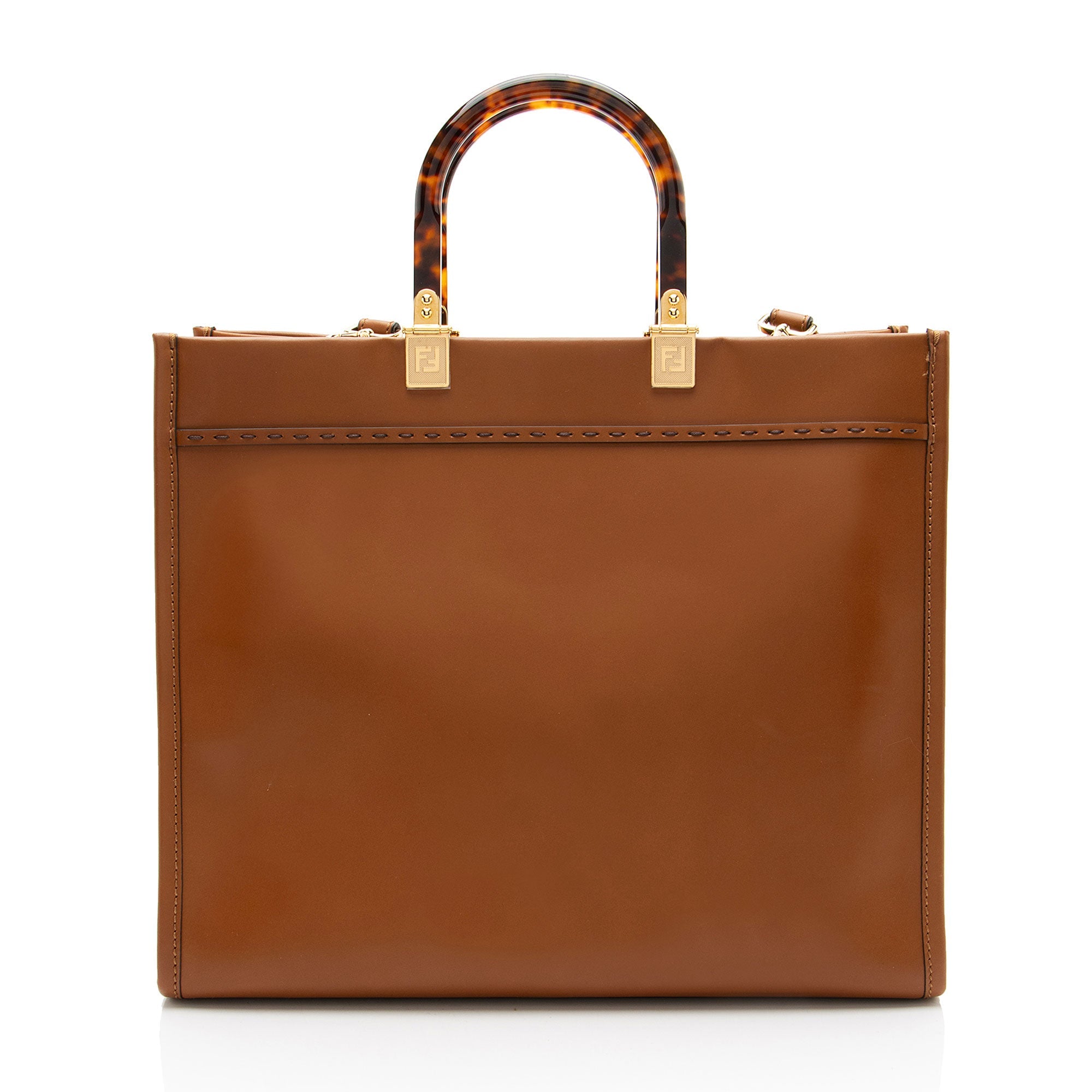 Fendi Leather Sunshine Medium Shopper Tote