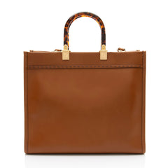 Fendi Leather Sunshine Medium Shopper Tote