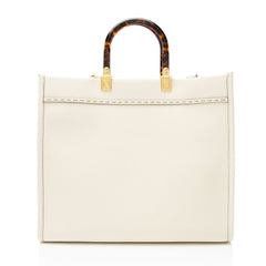 Fendi Leather Sunshine Medium Shopper Tote