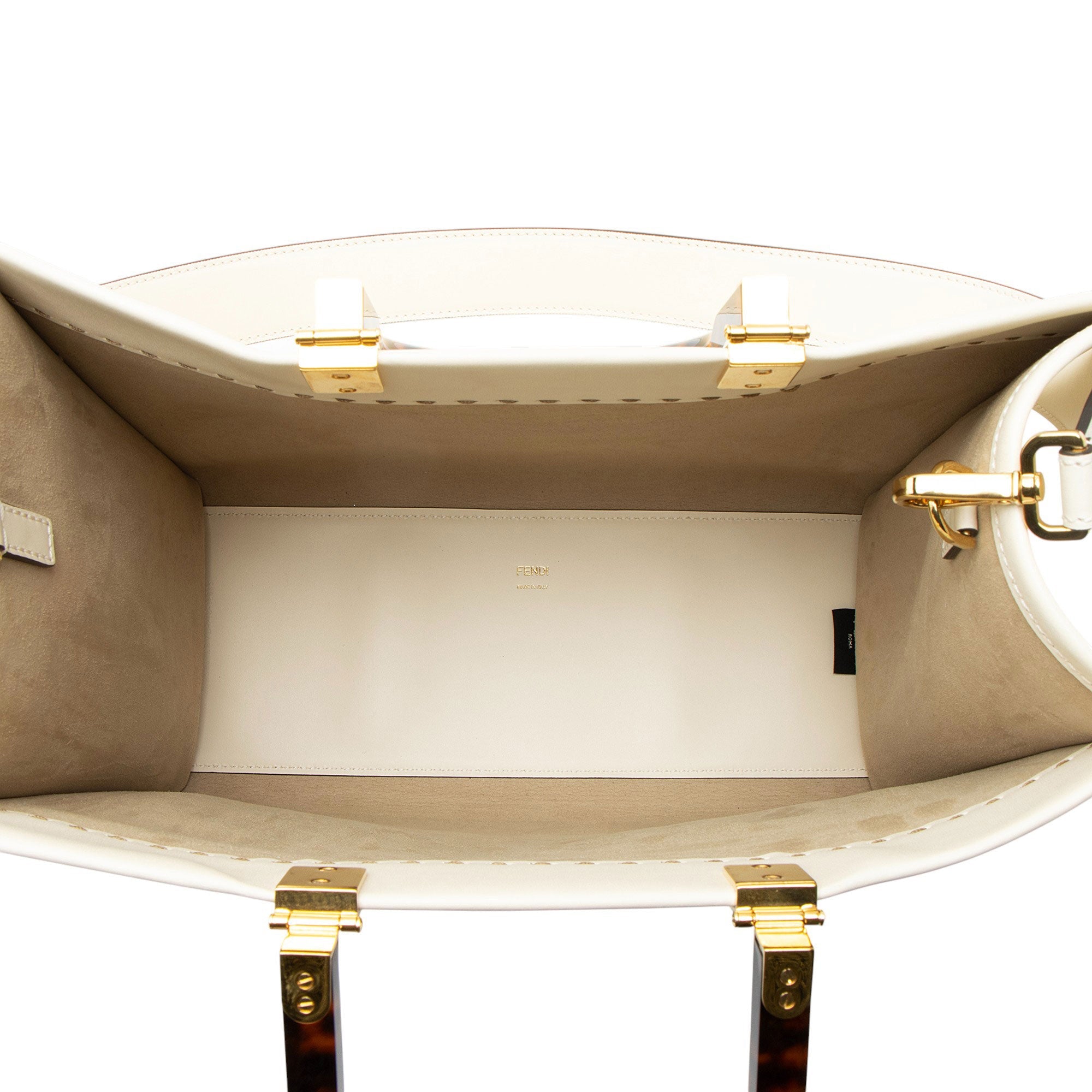 Fendi Leather Sunshine Medium Shopper Tote