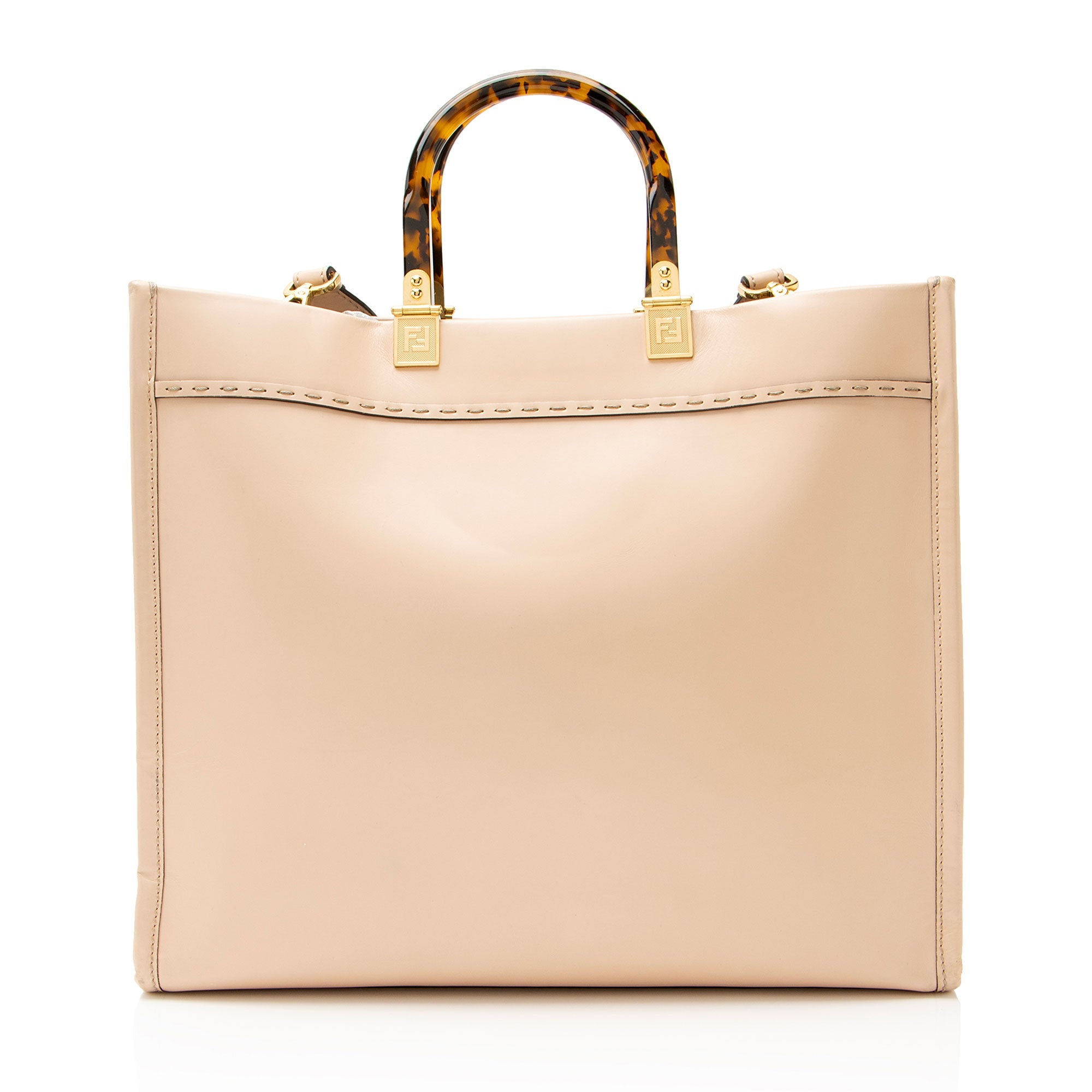 Fendi Leather Sunshine Medium Shopper Tote