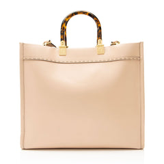 Fendi Leather Sunshine Medium Shopper Tote