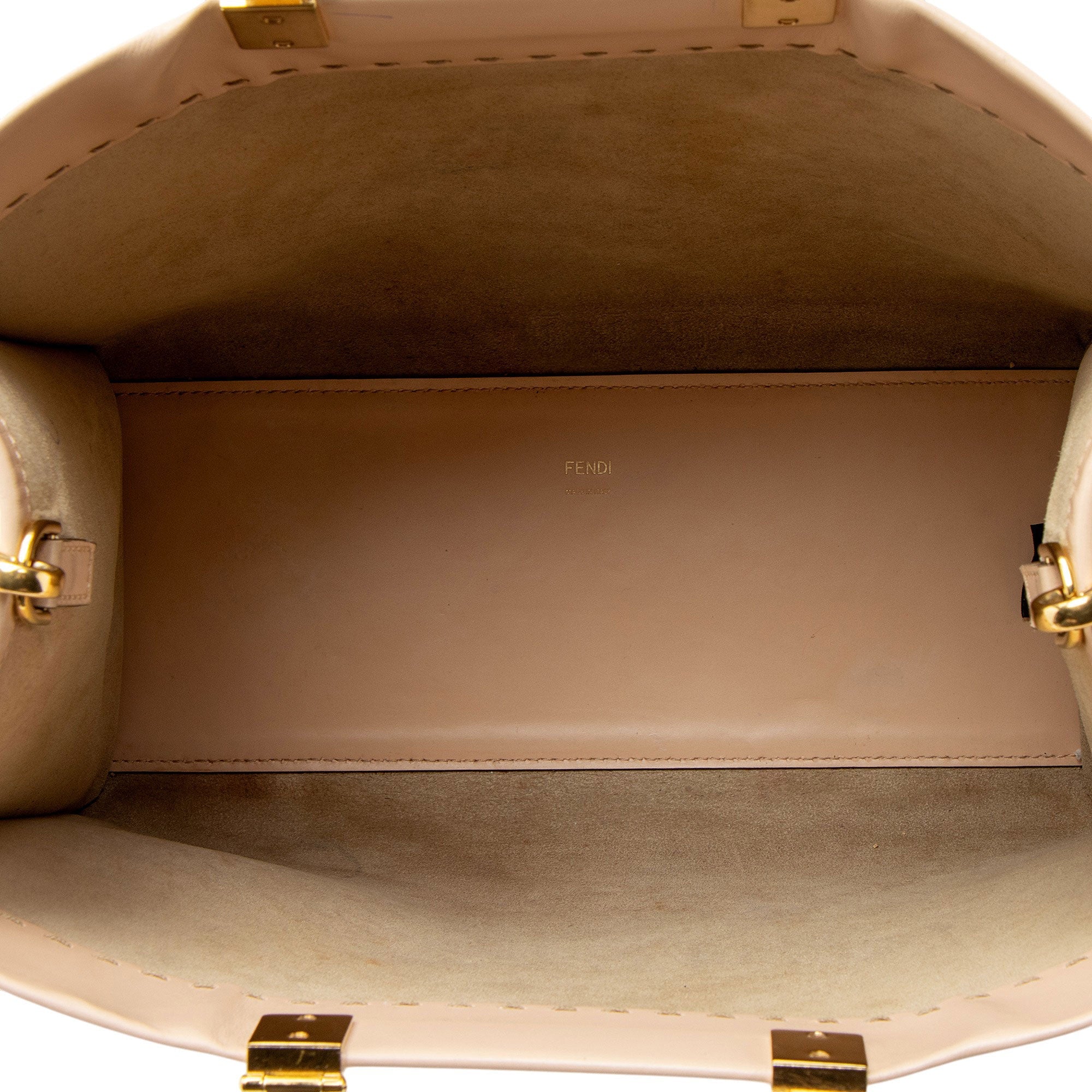 Fendi Leather Sunshine Medium Shopper Tote