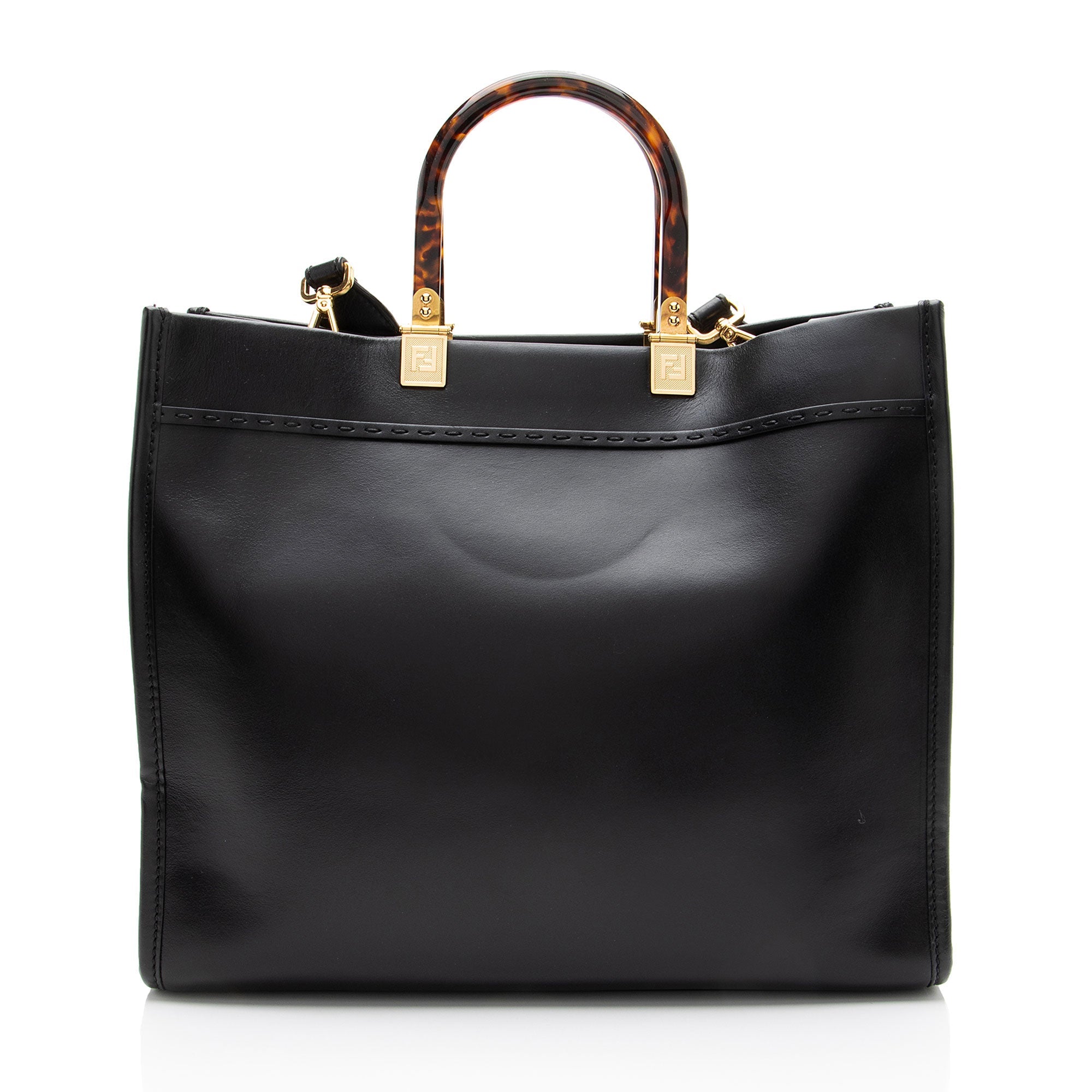 Fendi Leather Sunshine Medium Shopper Tote