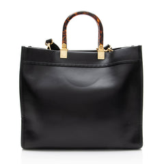 Fendi Leather Sunshine Medium Shopper Tote