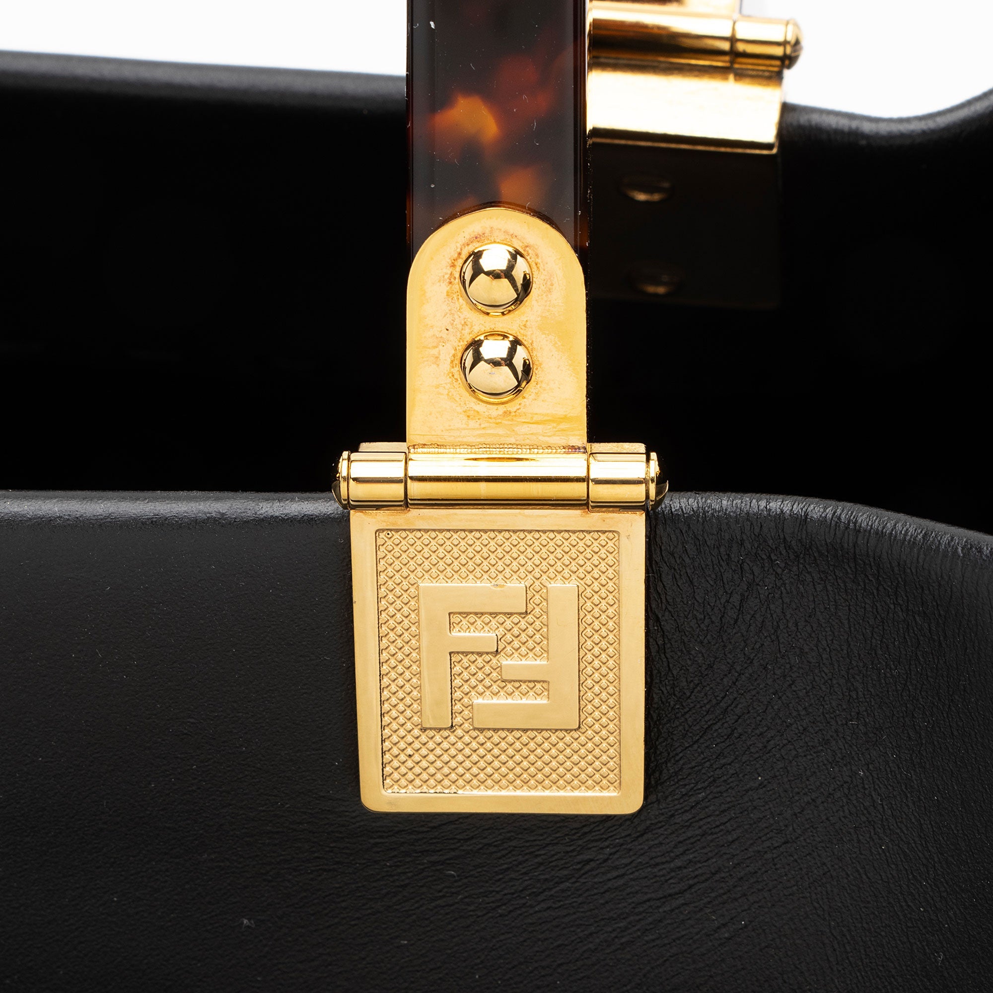 Fendi Leather Sunshine Medium Shopper Tote
