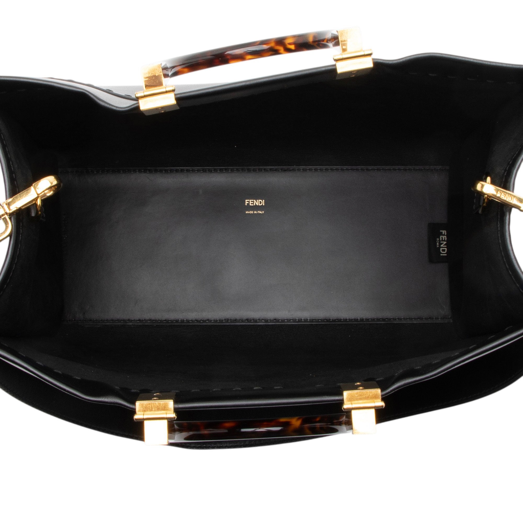 Fendi Leather Sunshine Medium Shopper Tote