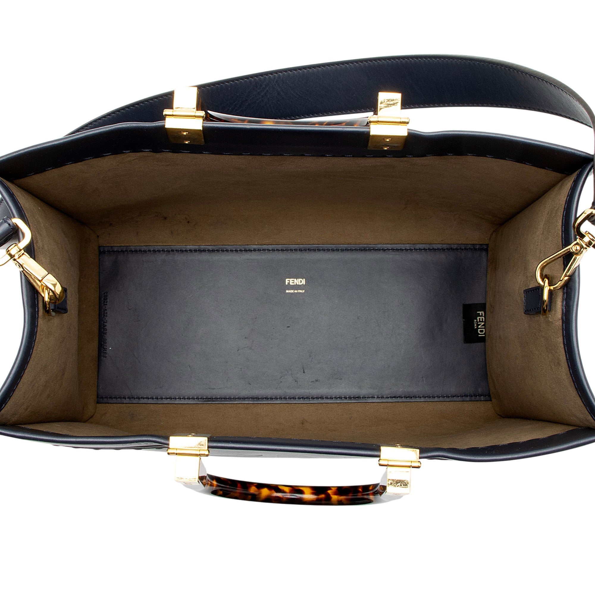 Fendi Leather Sunshine Medium Shopper Tote