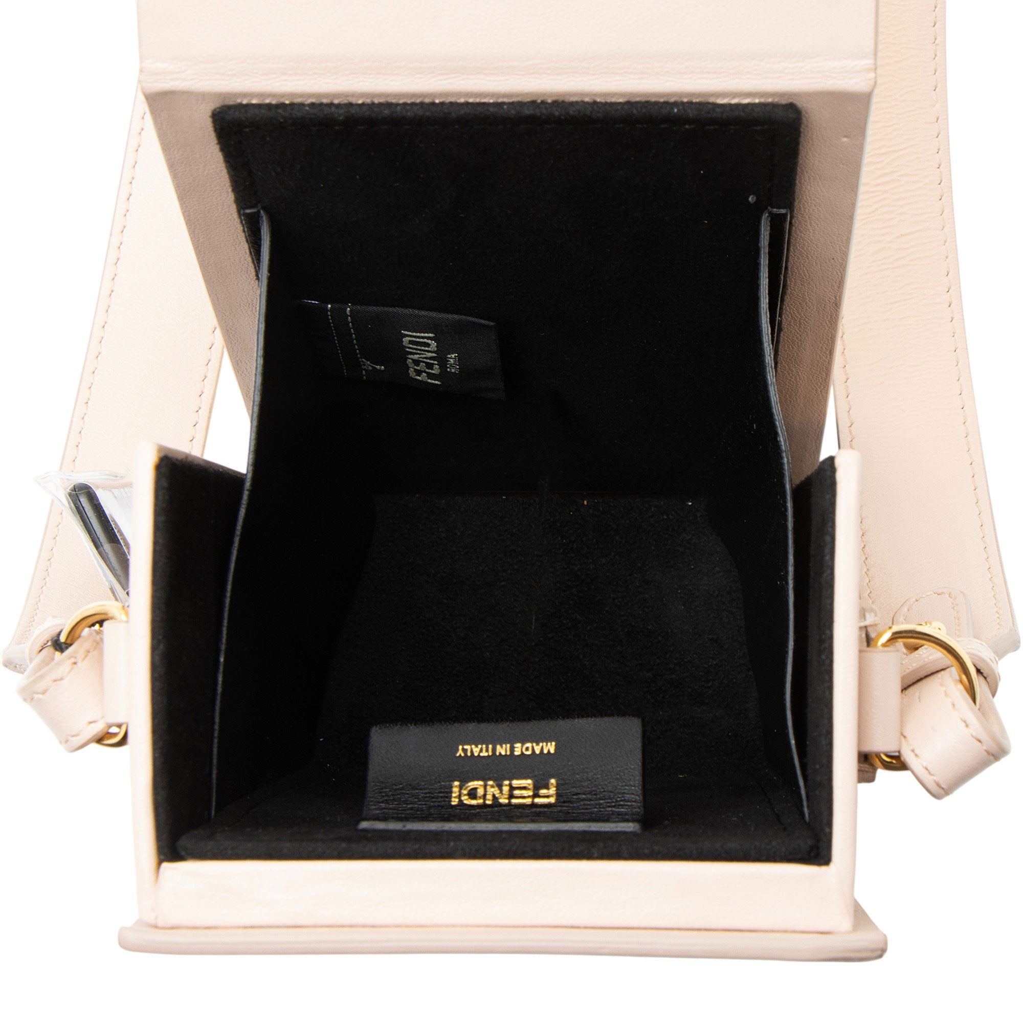 Fendi Leather Vertical Box Shoulder Bag