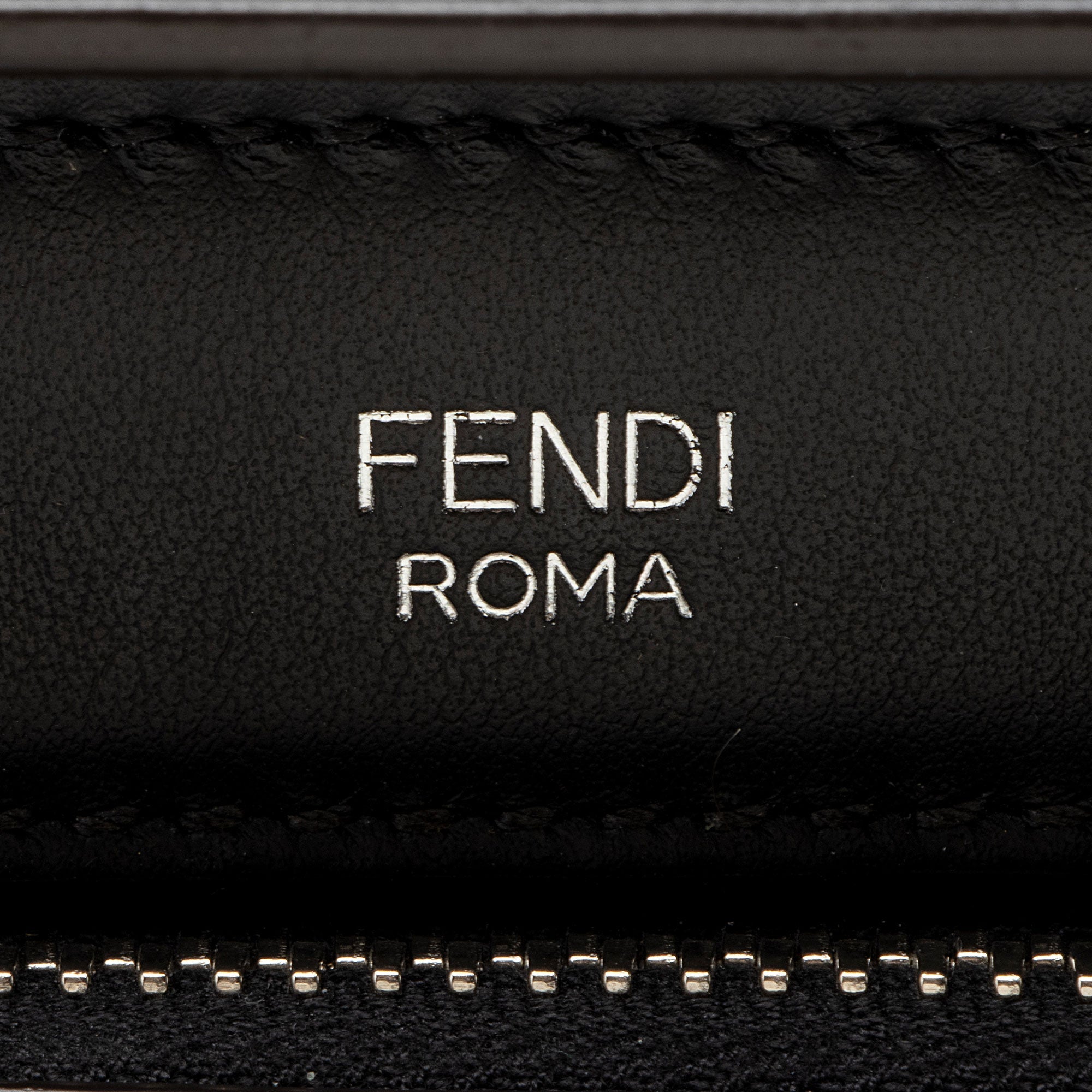 Fendi Leather Waves Dotcom Medium Satchel