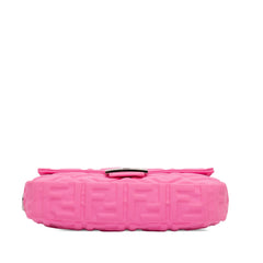 Fendi Medium Embossed Lycra Baguette Satchel
