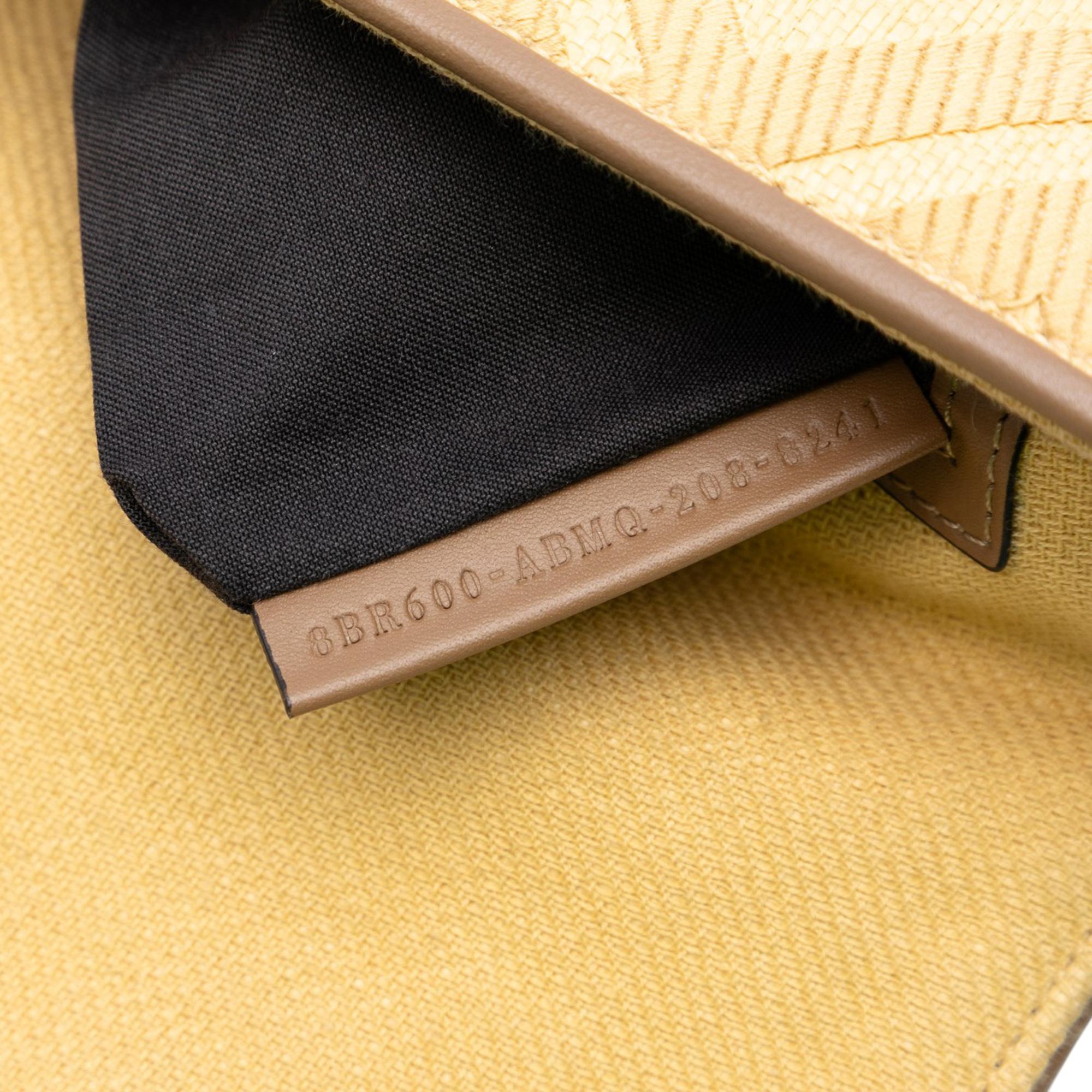 Fendi Medium Embroidered Canvas Baguette Satchel