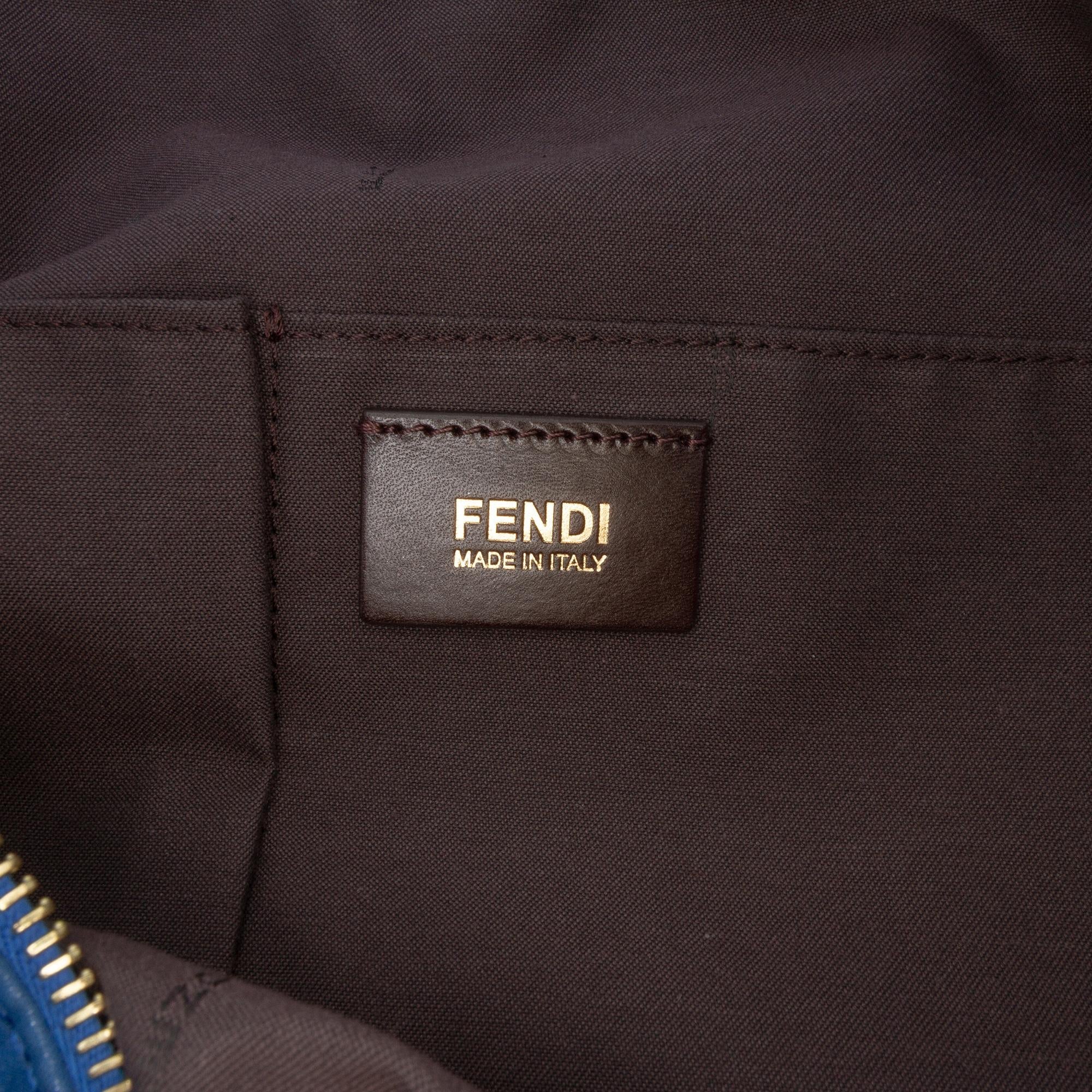 Fendi Medium FF Nubuck Chains Tote