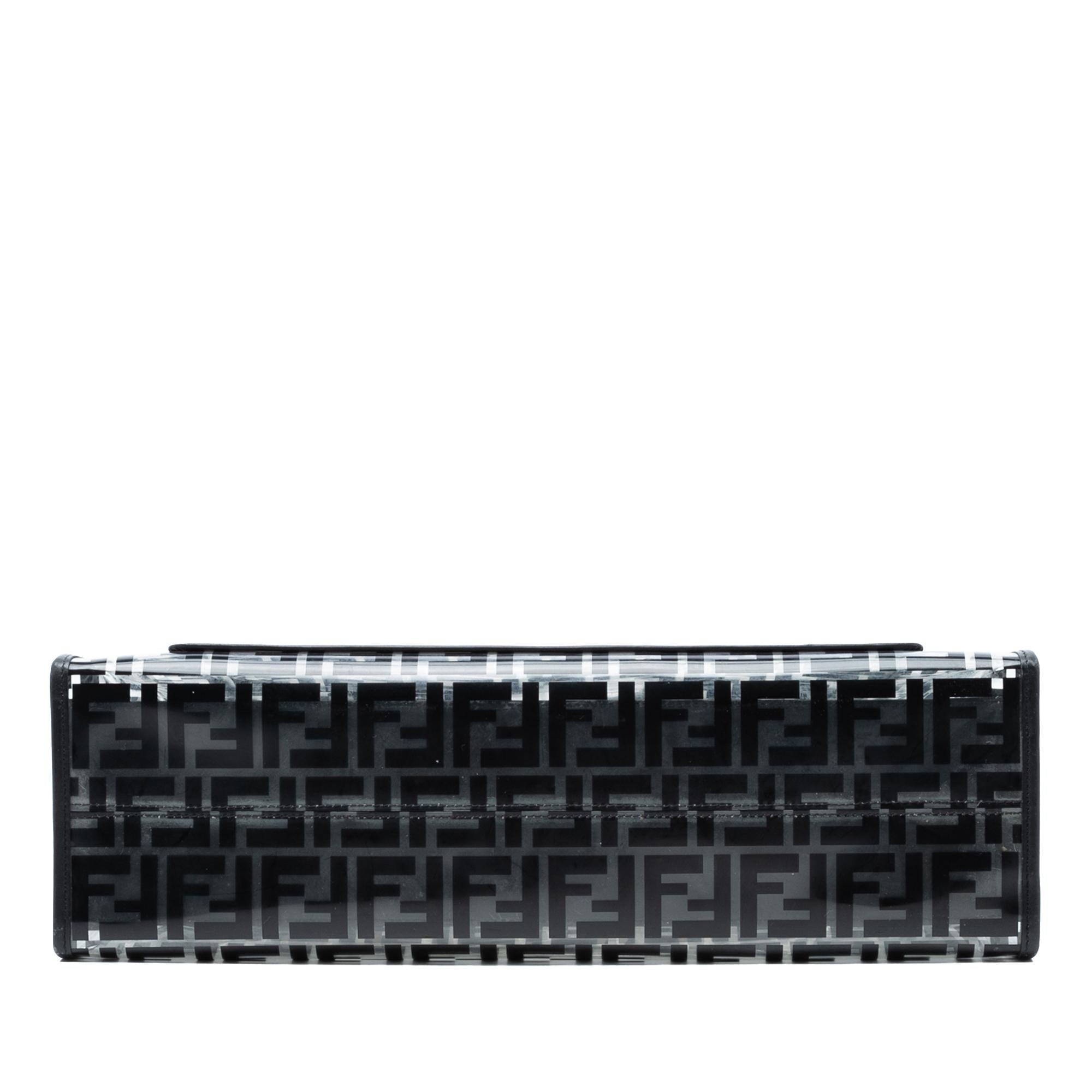 Fendi Medium FF PVC and Vitello Century Runaway Shopper Tote