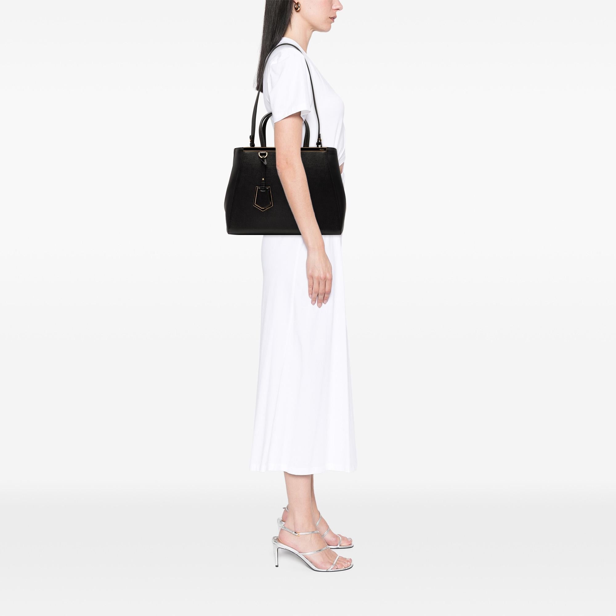 Fendi Medium Leather 2Jours Satchel