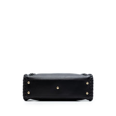Fendi Medium Leather Lace Up Peekaboo Iconic Satchel