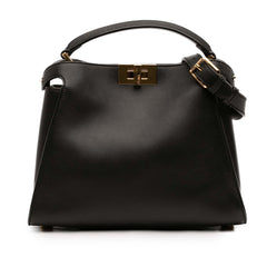Fendi Medium Leather Peekaboo Iconic Essentially Satchel