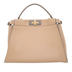 Fendi Medium Leather Peekaboo Iconic Satchel