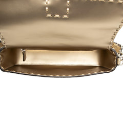 Fendi Medium Leather Selleria Baguette Satchel