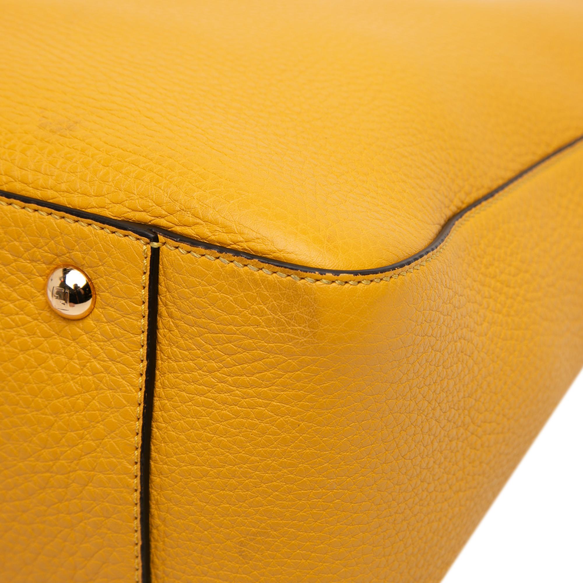 Fendi Medium Leather Selleria FF Tote
