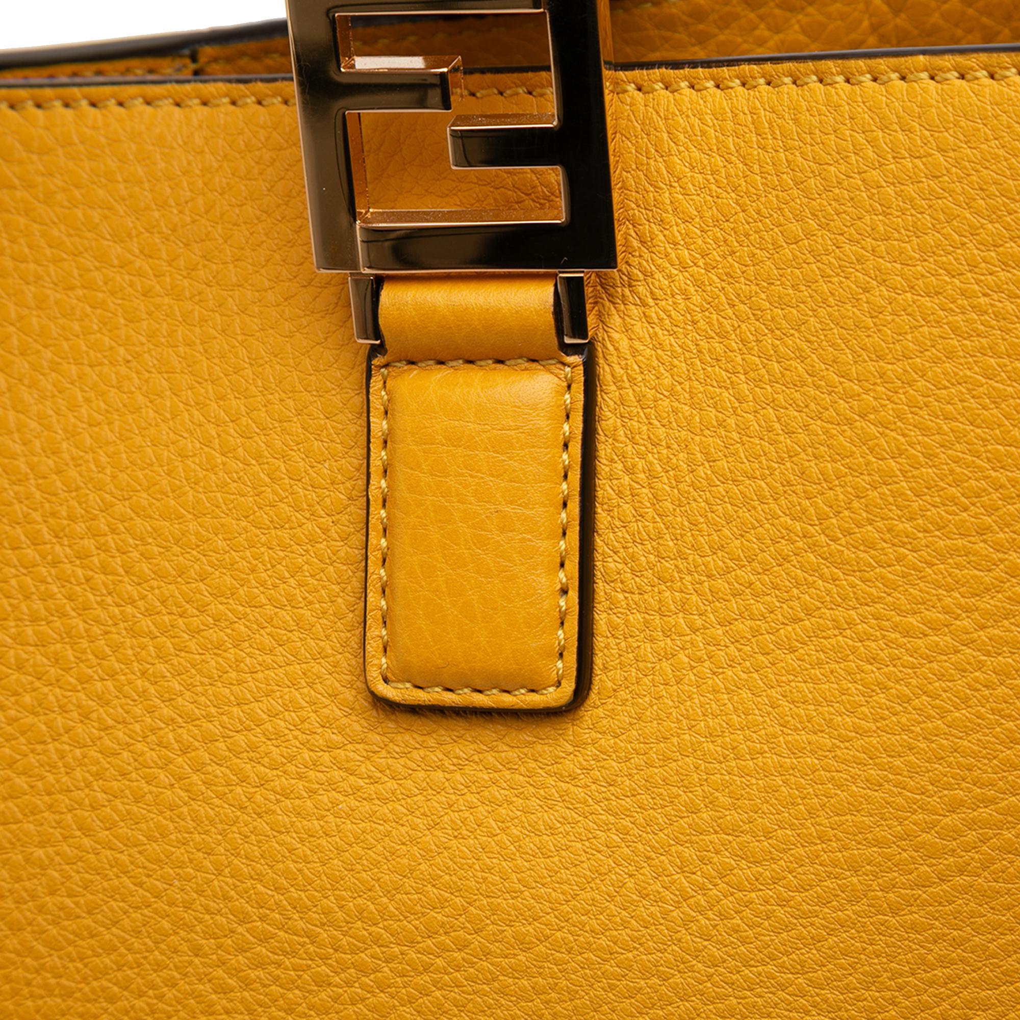 Fendi Medium Leather Selleria FF Tote
