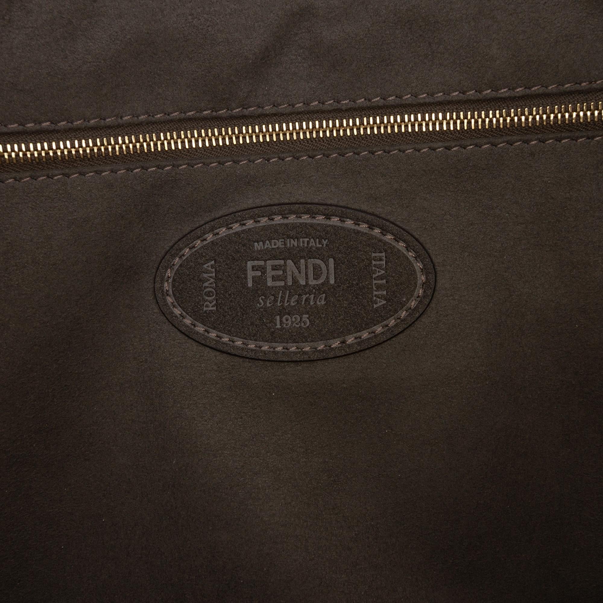 Fendi Medium Leather Selleria FF Tote