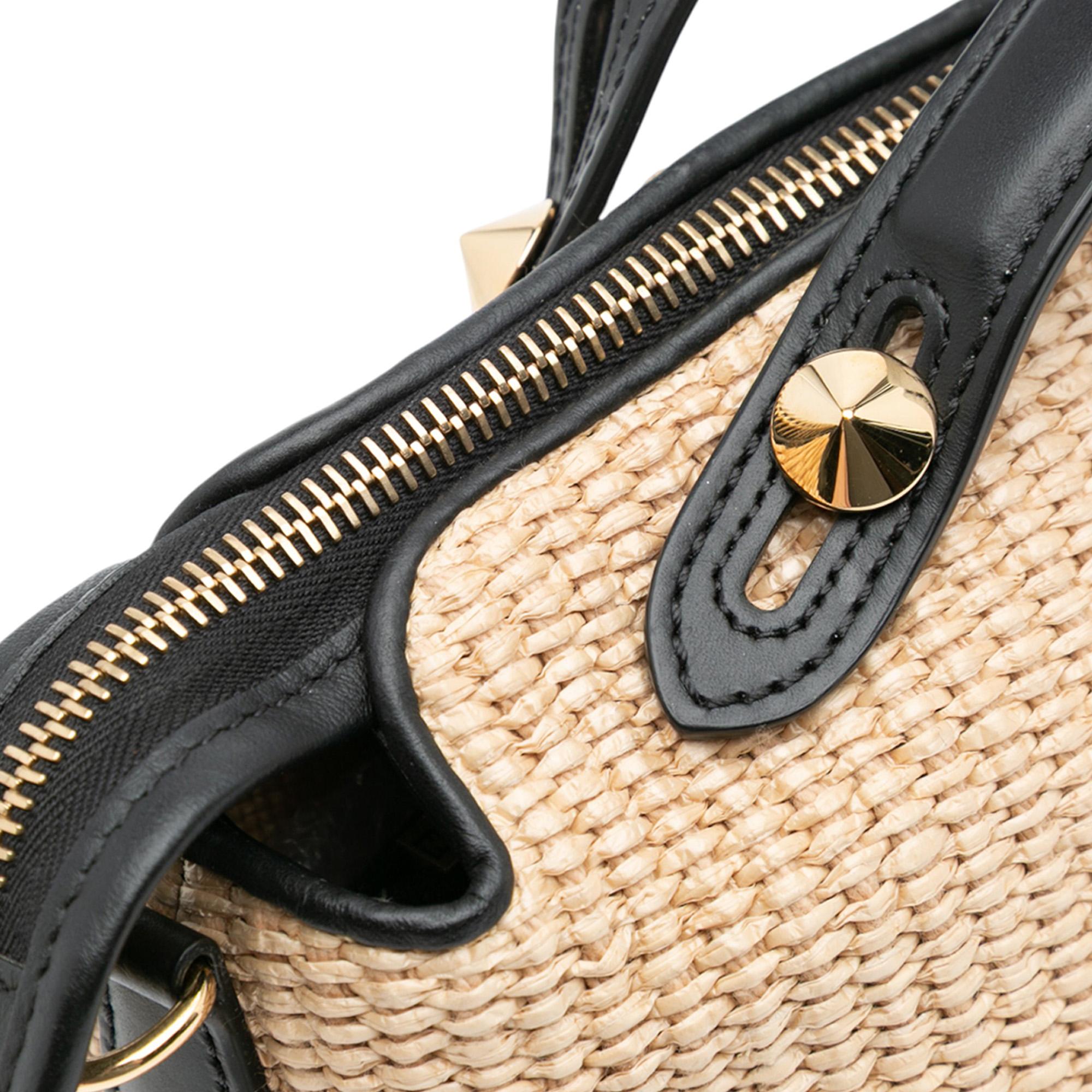 Fendi Medium Raffia By The Way Satchel
