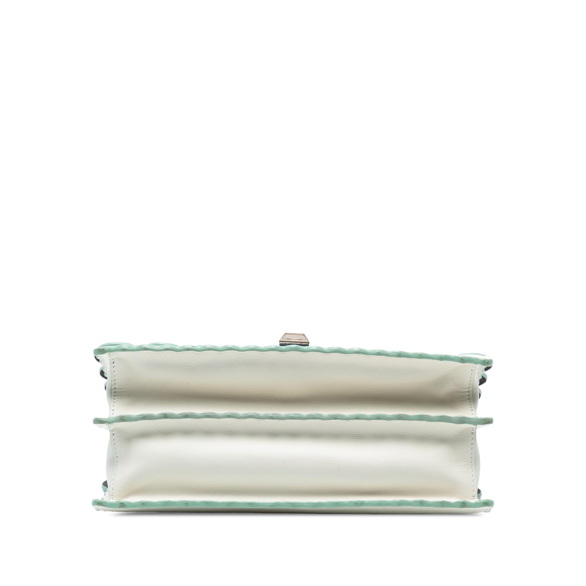 Fendi Medium Scalloped Leather Studded Kan I Satchel
