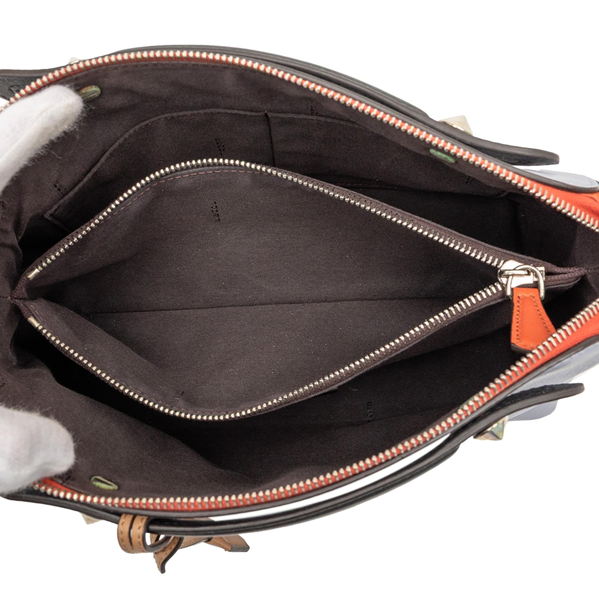Fendi Medium Tricolor Leather By The Way Satchel