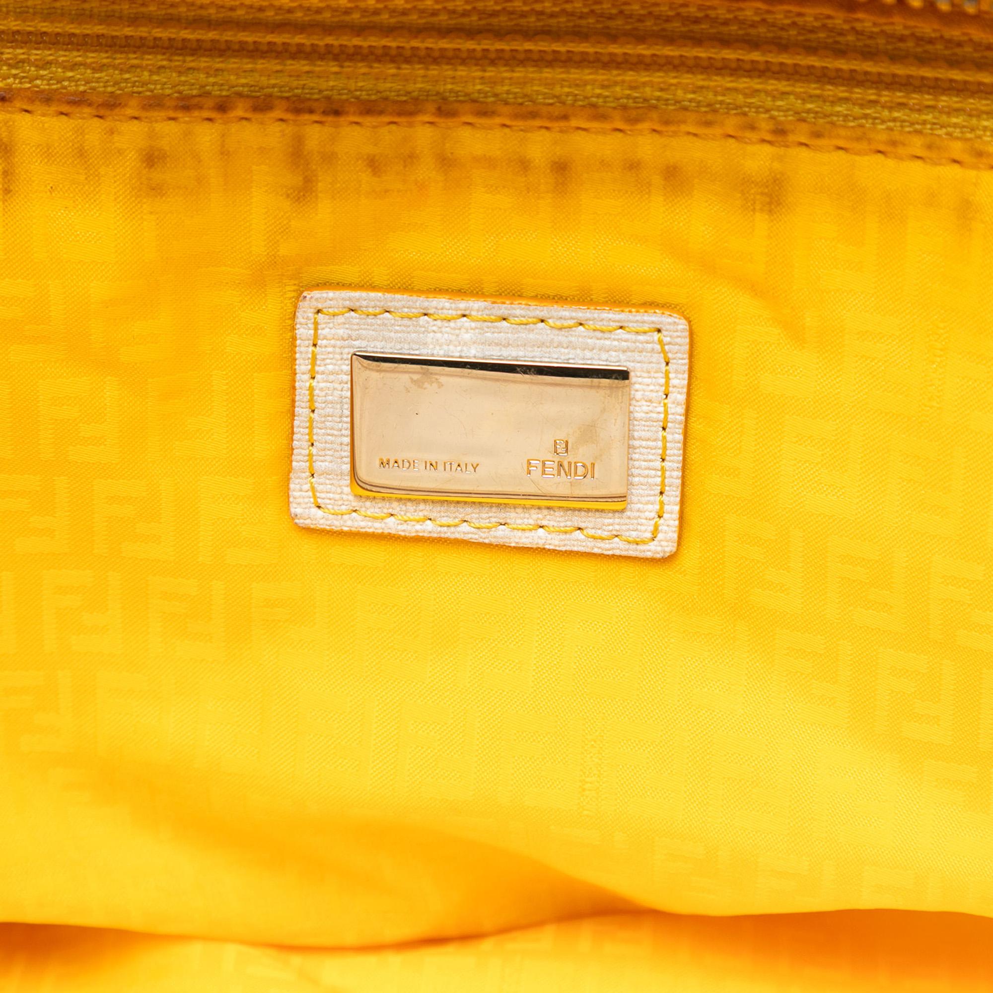 Fendi Medium Zucca Spalmati Roll Tote