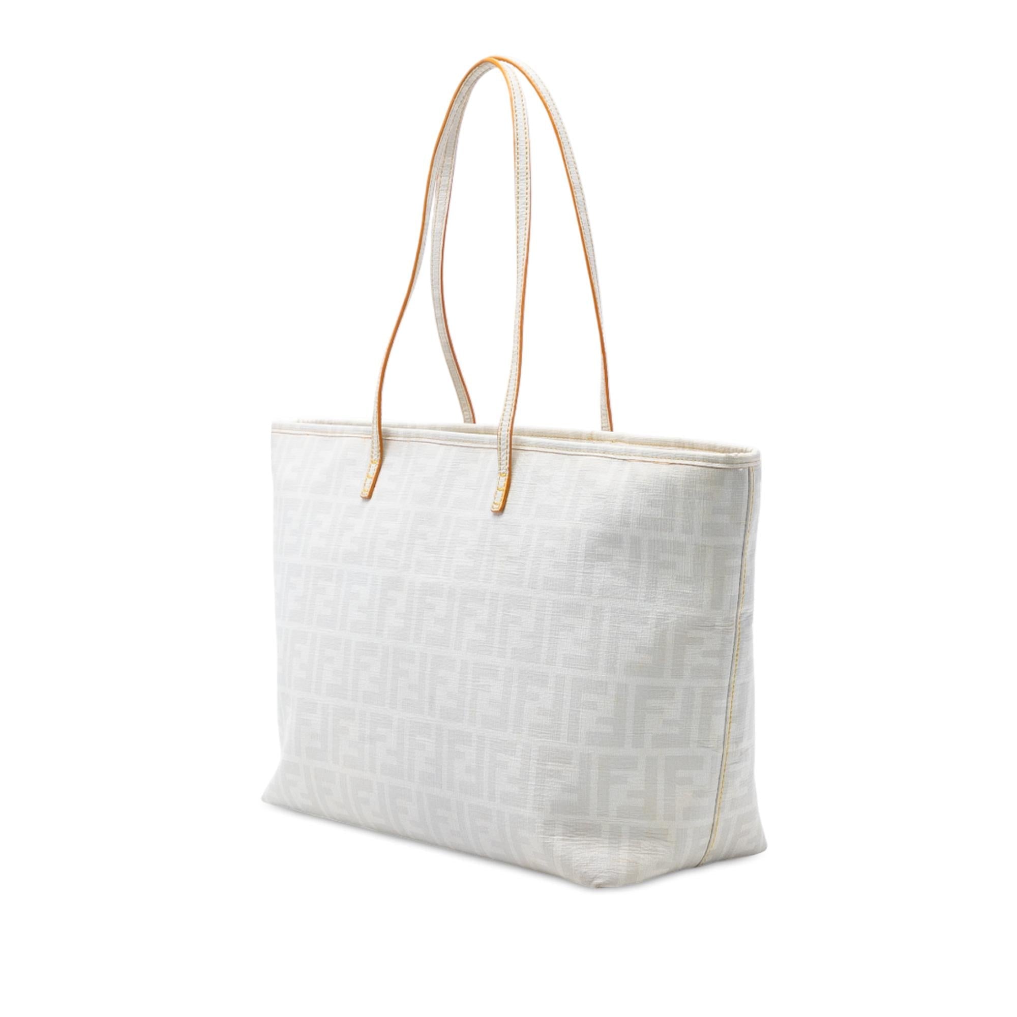 Fendi Medium Zucca Spalmati Roll Tote