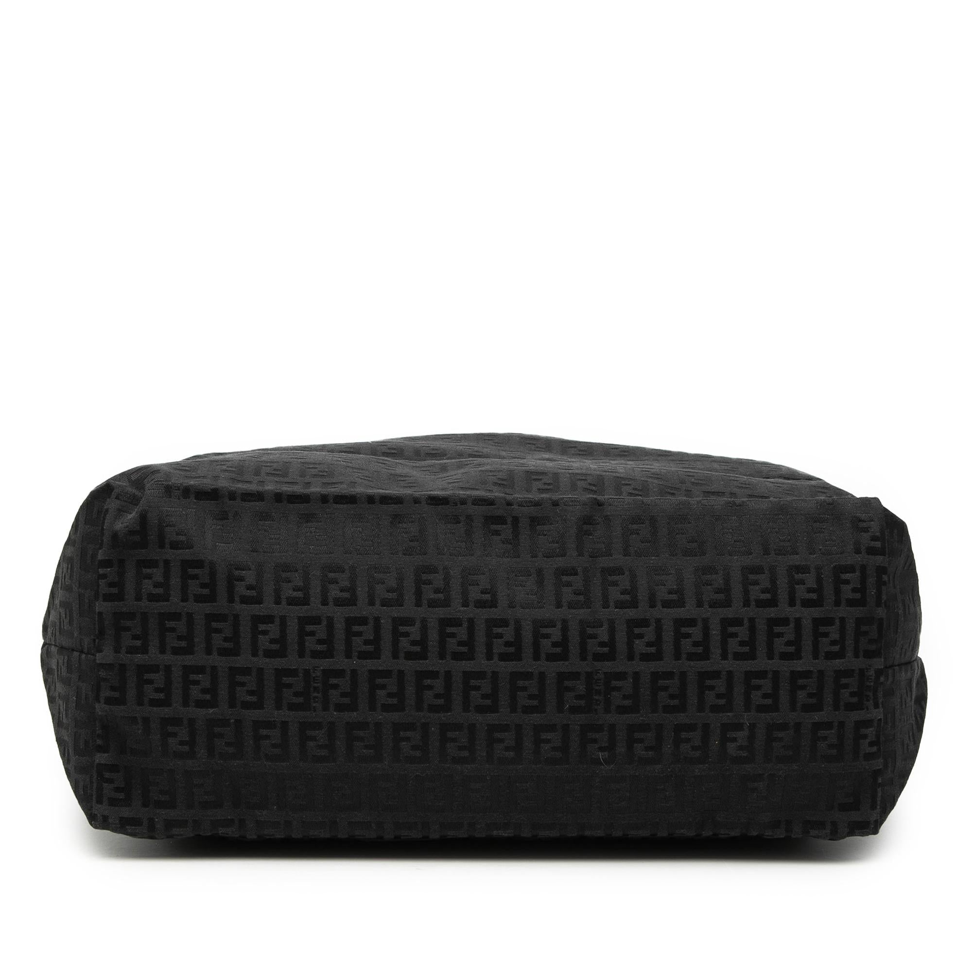 Fendi Medium Zucchino Canvas Roll Tote