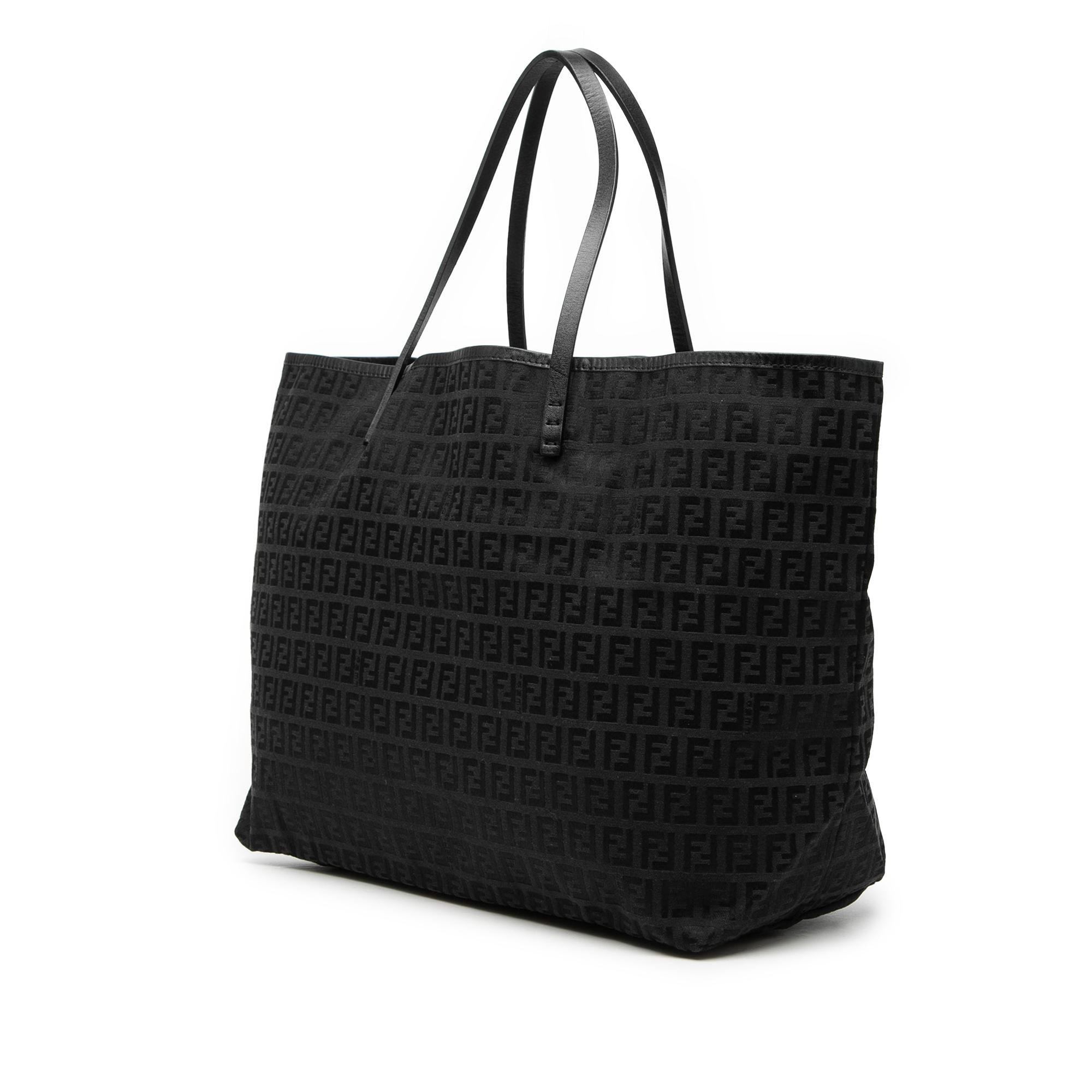 Fendi Medium Zucchino Canvas Roll Tote