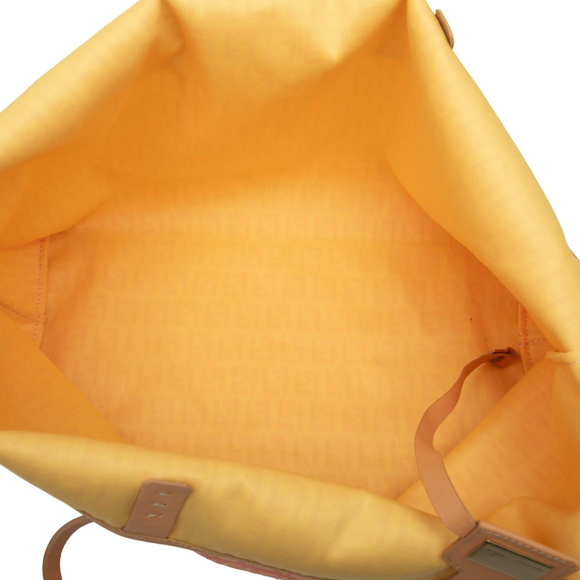 Fendi Medium Zucchino Canvas Roll Tote