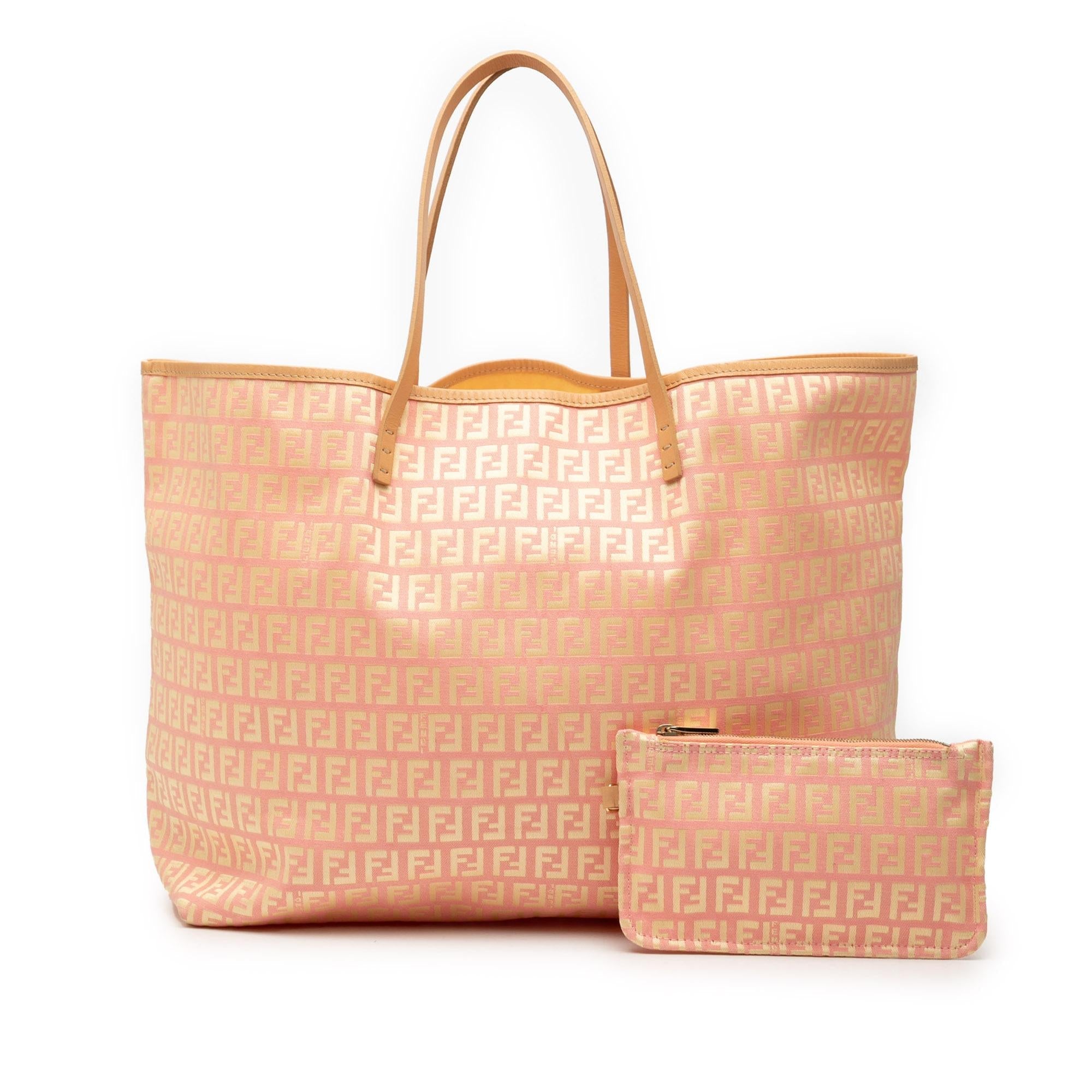 Fendi Medium Zucchino Canvas Roll Tote