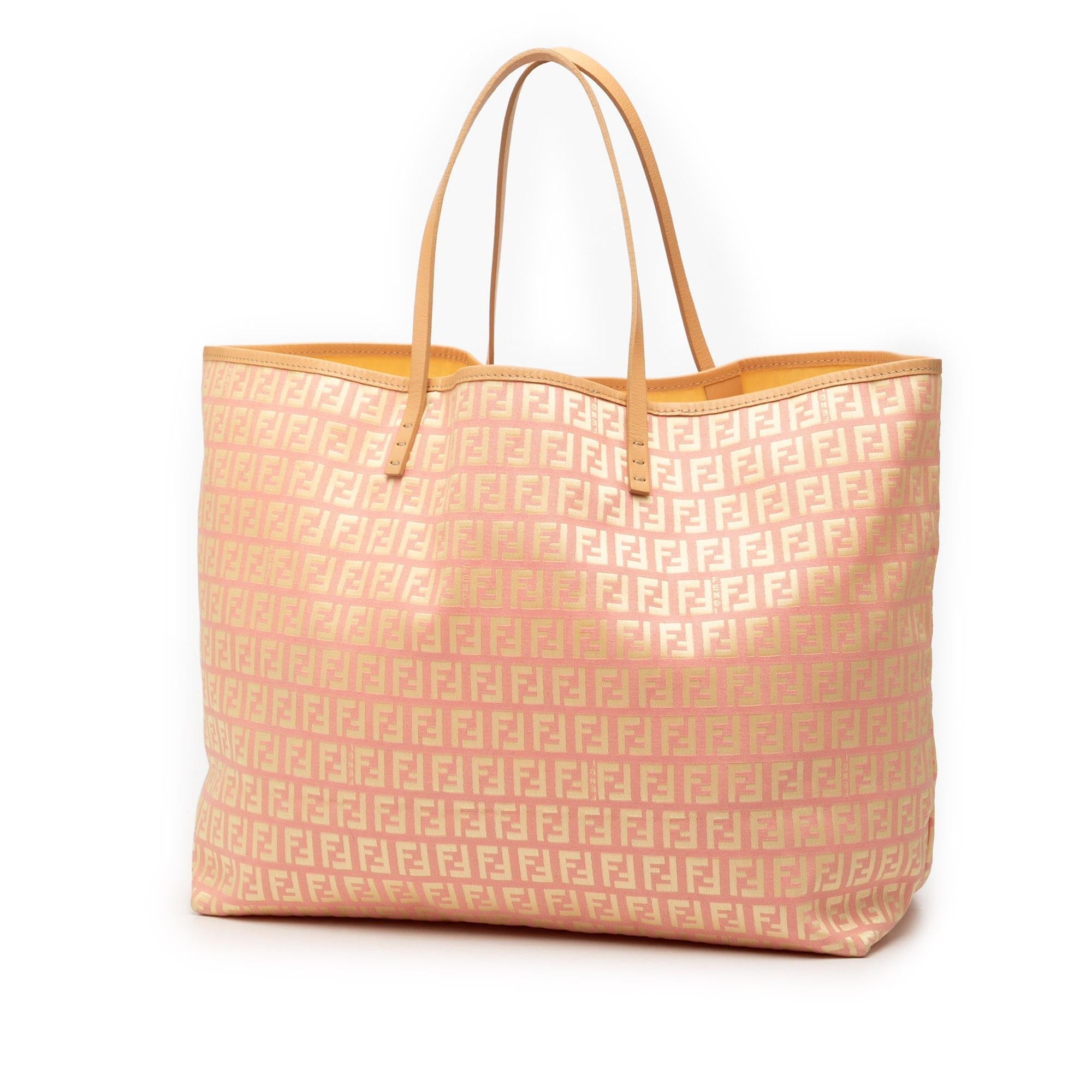 Fendi Medium Zucchino Canvas Roll Tote