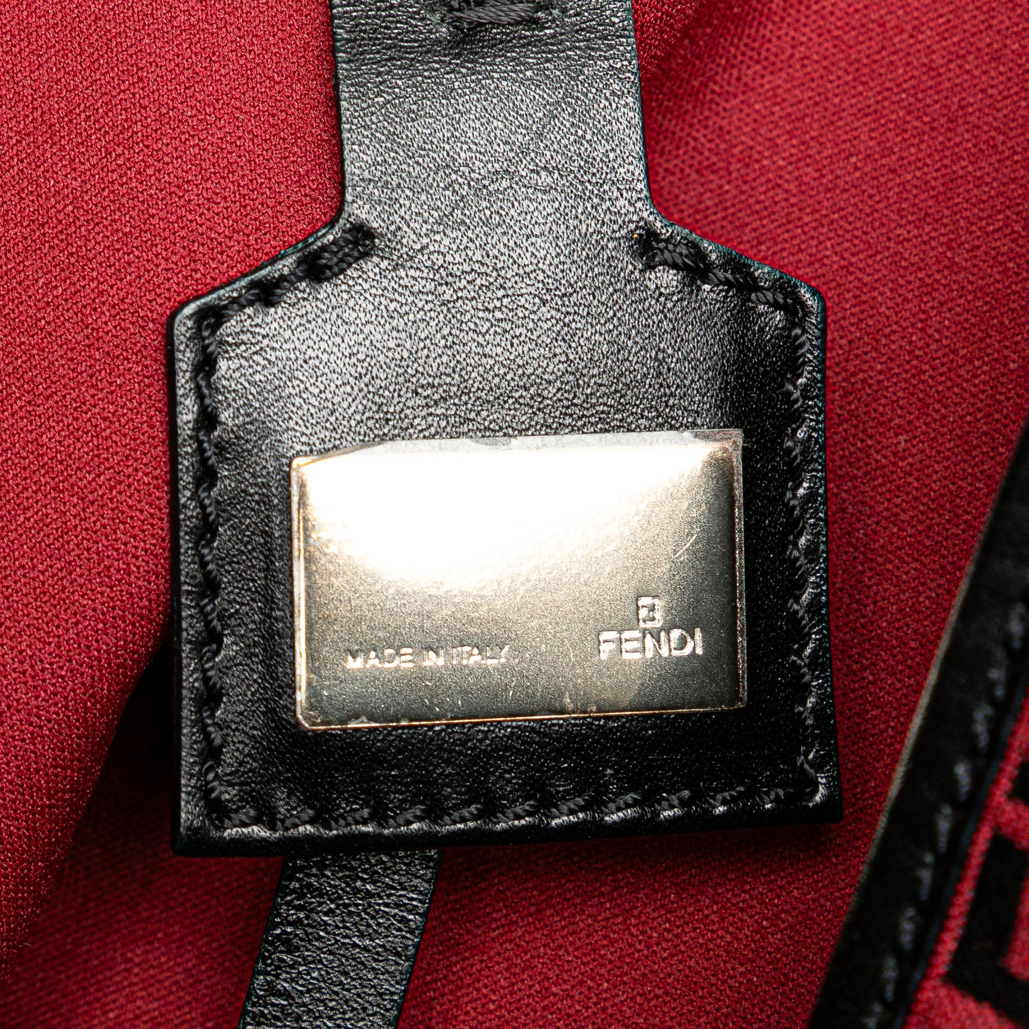 Fendi Medium Zucchino Canvas Roll Tote