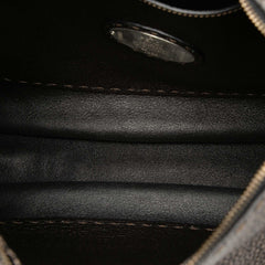 Fendi Metallic Pebbled Leather Selleria Shoulder Bag