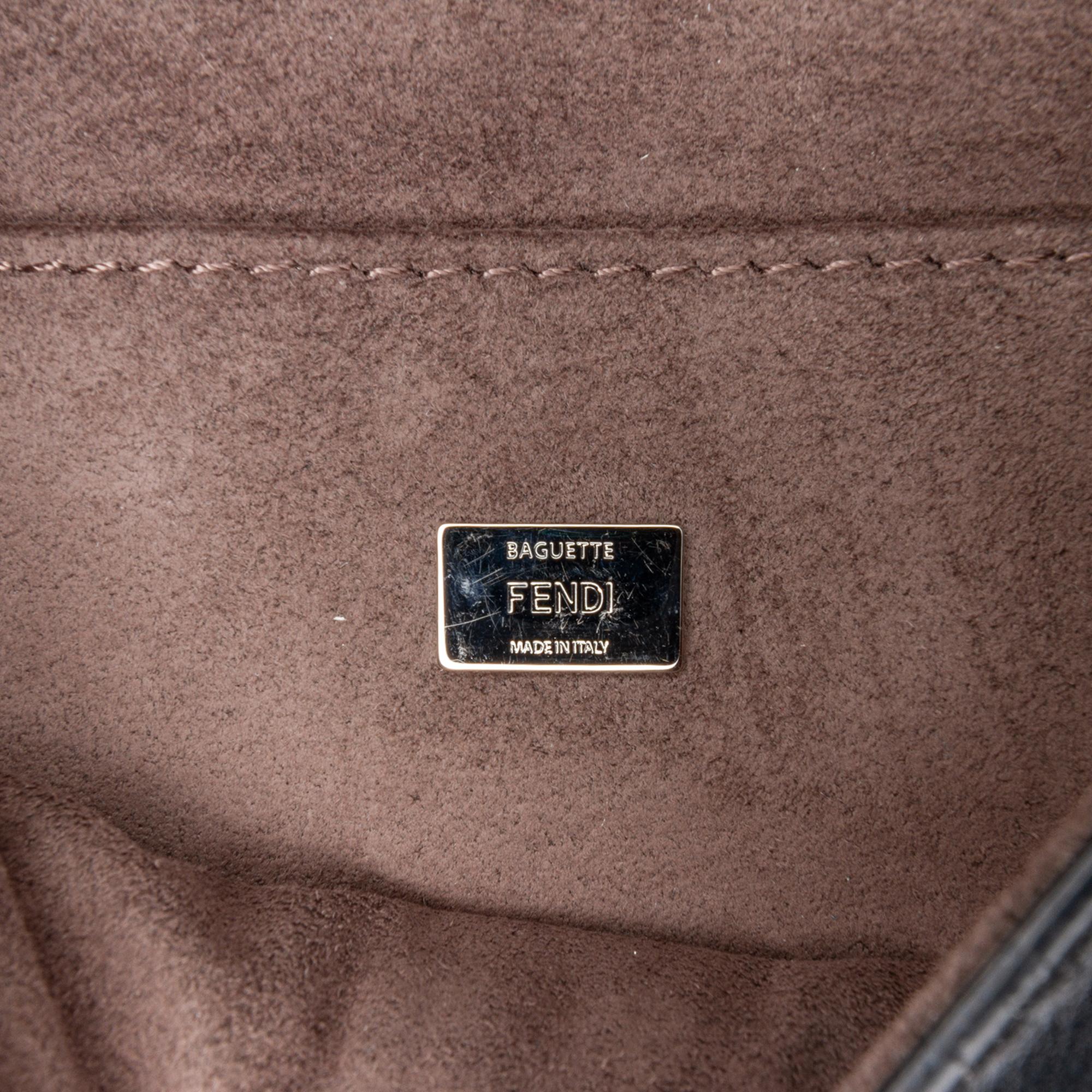 Fendi Micro Hypnoteyes Double Baguette Satchel