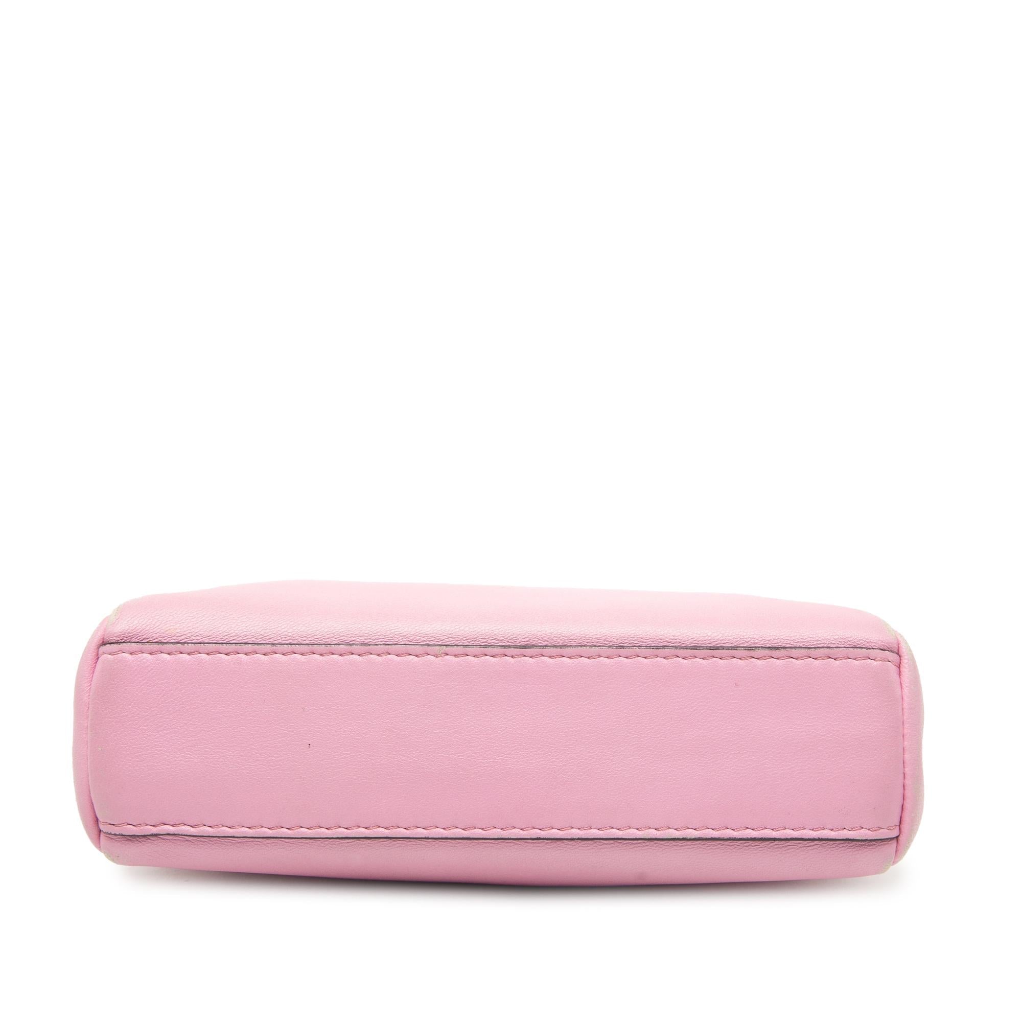 Fendi Micro Leather Peekaboo Satchel