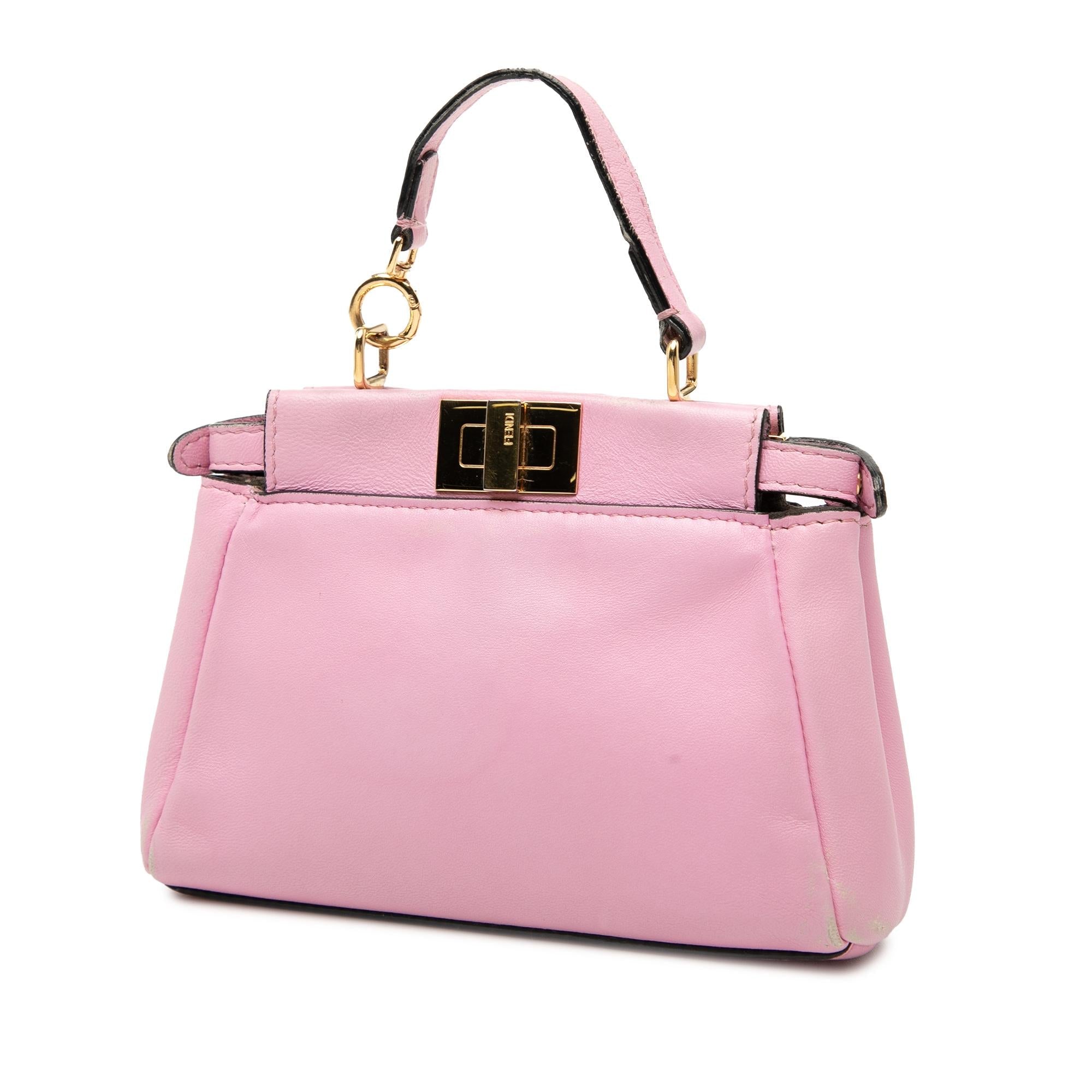Fendi Micro Leather Peekaboo Satchel