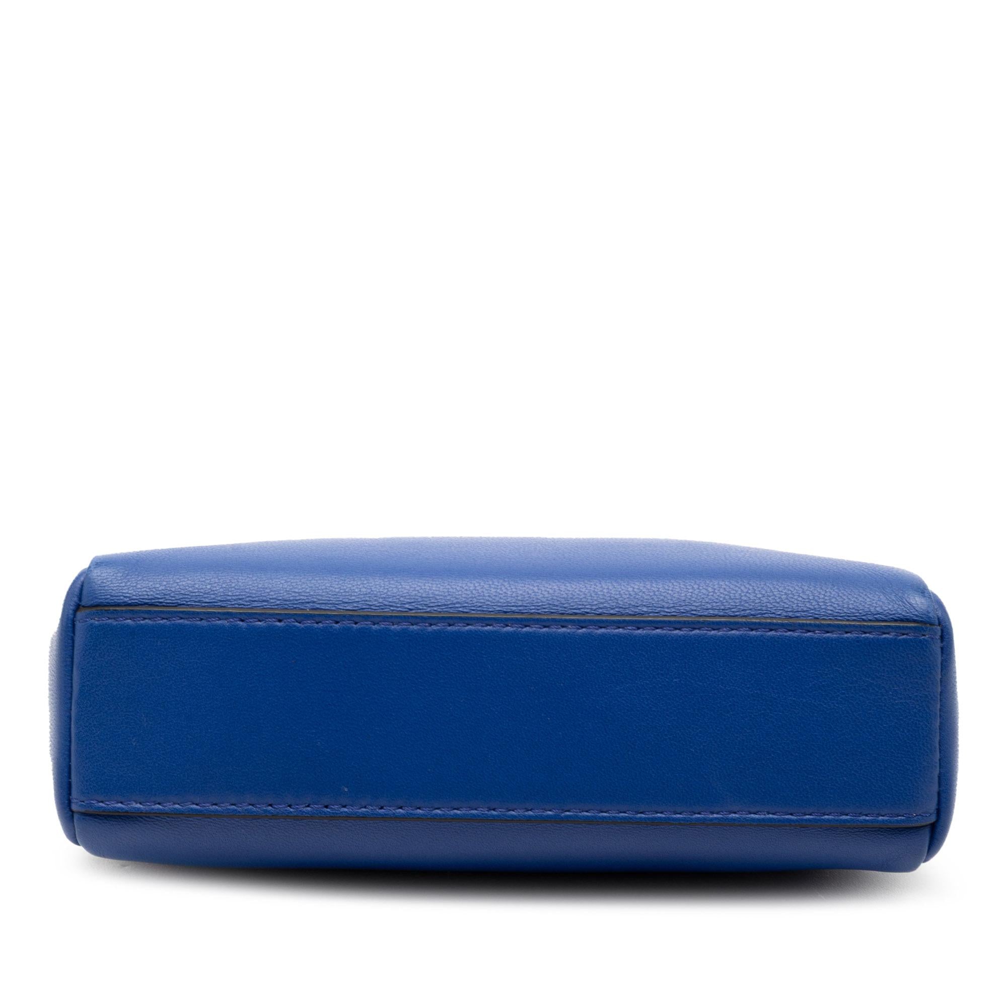 Fendi Micro Shiny Nappa Peekaboo Iconic Satchel