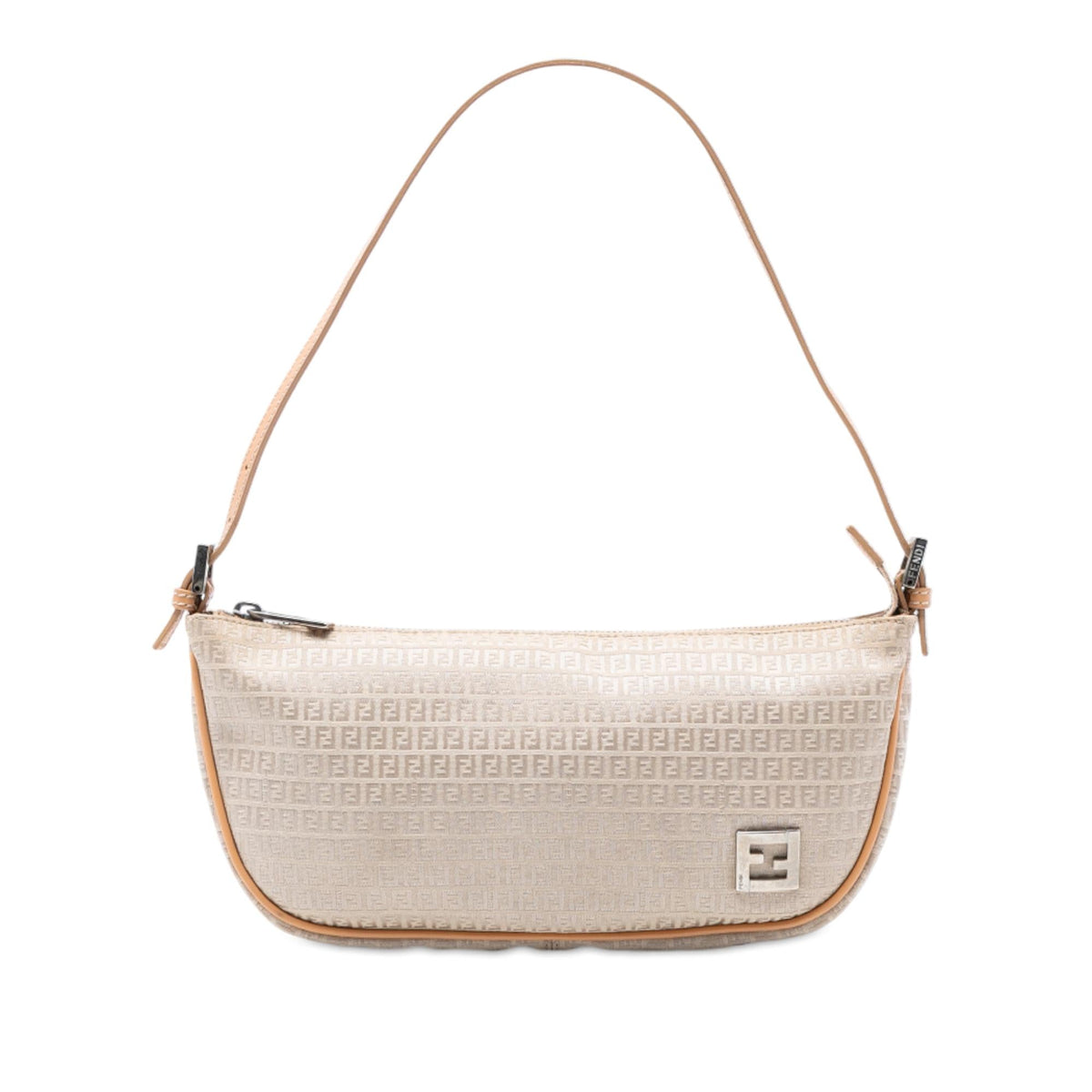 Fendi Micro Zucchino Canvas Shoulder Bag