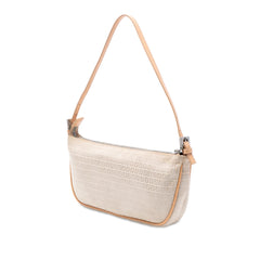 Fendi Micro Zucchino Canvas Shoulder Bag