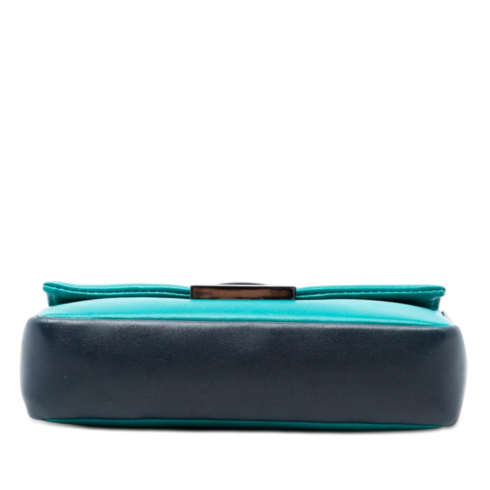 Fendi Mini Bicolor Nappa Be Baguette Crossbody