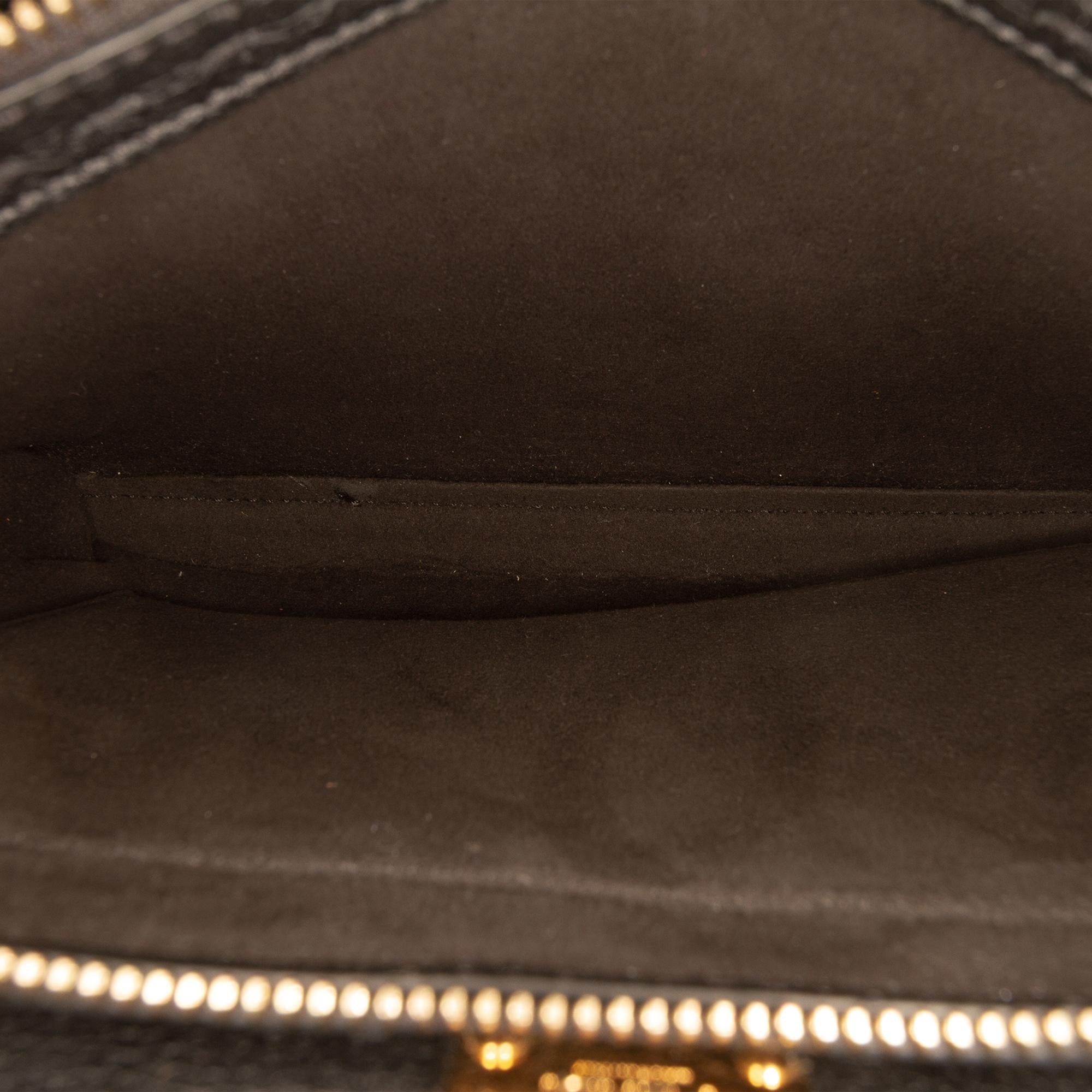Fendi Mini Calfskin Romano Selleria Peekaboo Iconic Fit Satchel